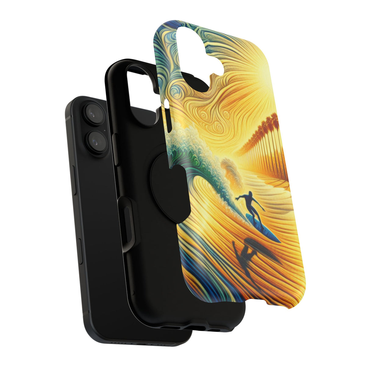 Surfer Sunrise Impact-Resistant Phone Case