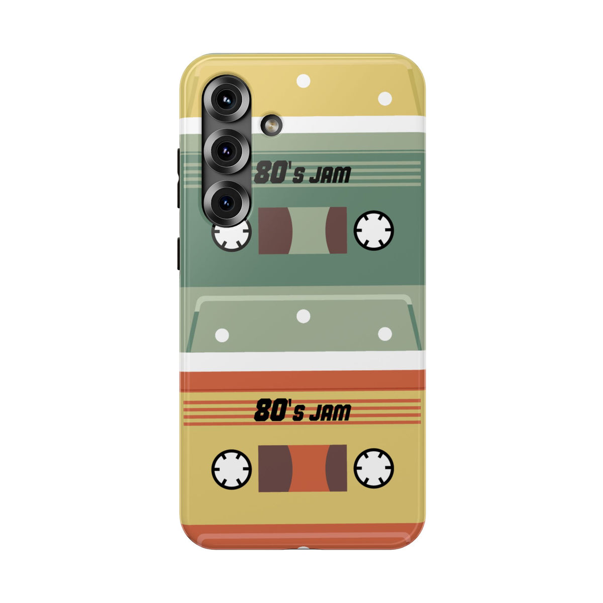 Retro Cassette Tape Impact-Resistant Phone Case — '80s Jam Vintage Music Design