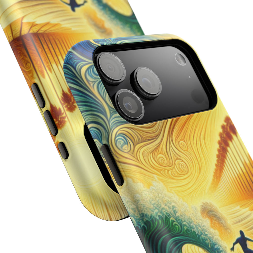 Surfer Sunrise Impact-Resistant Phone Case