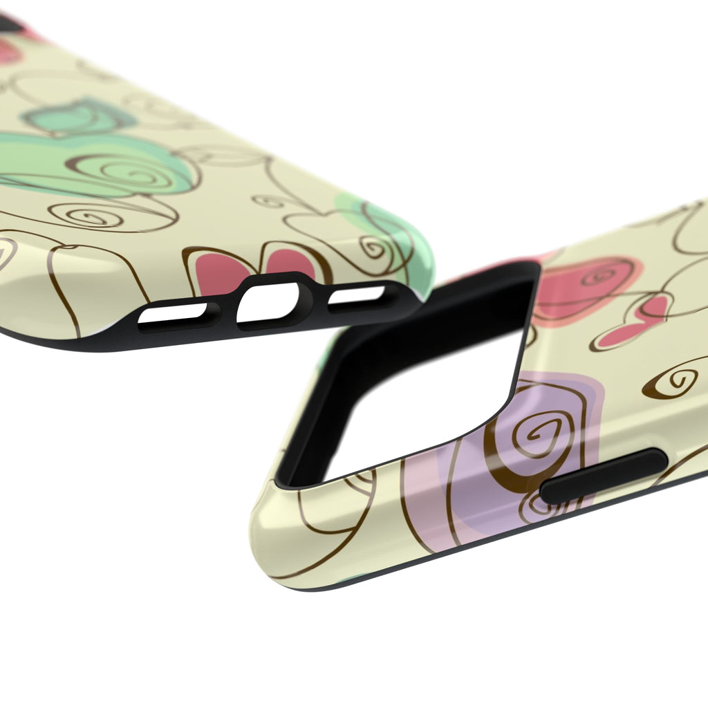 Colorful Floral Phone Case, Impact-Resistant