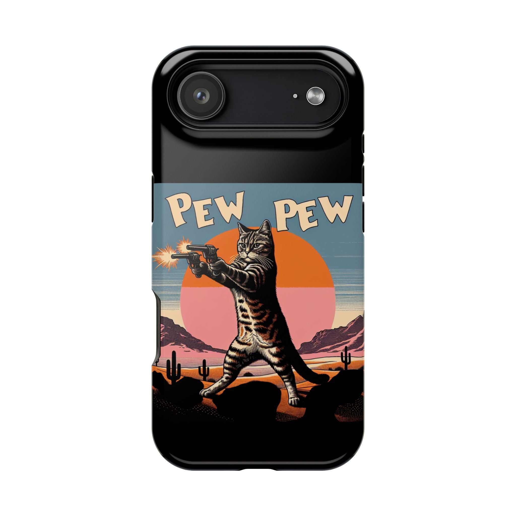 Impact Resistant Phone Case - Pew Pew Kitty