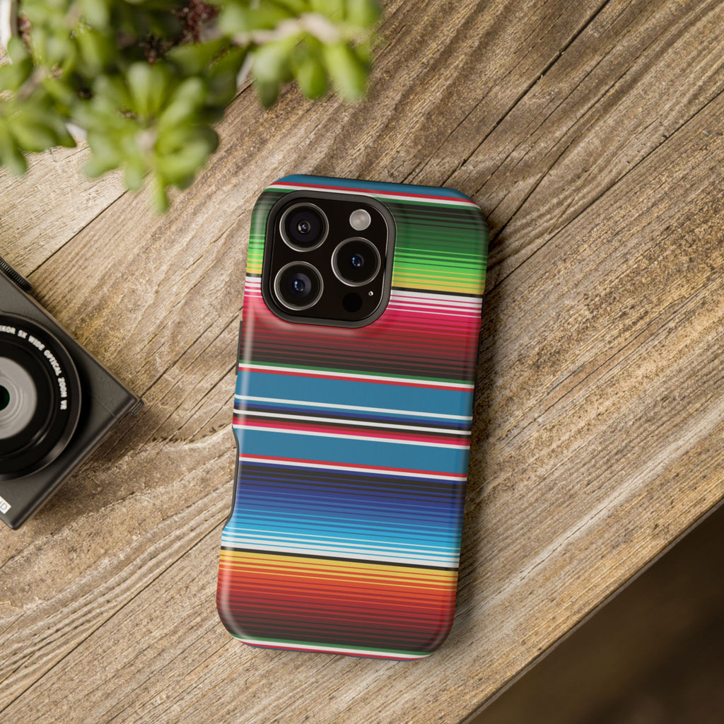 Sarape Striped Phone Case | Impact-Resistant