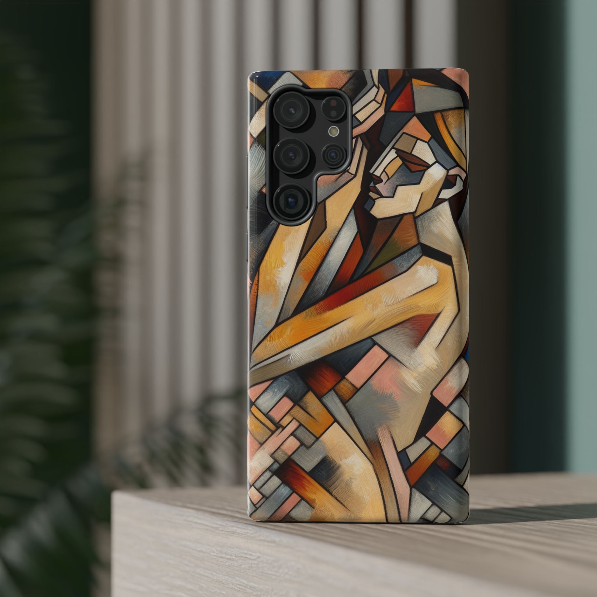 Impact Resistant Phone Case - Woman Abstract Design