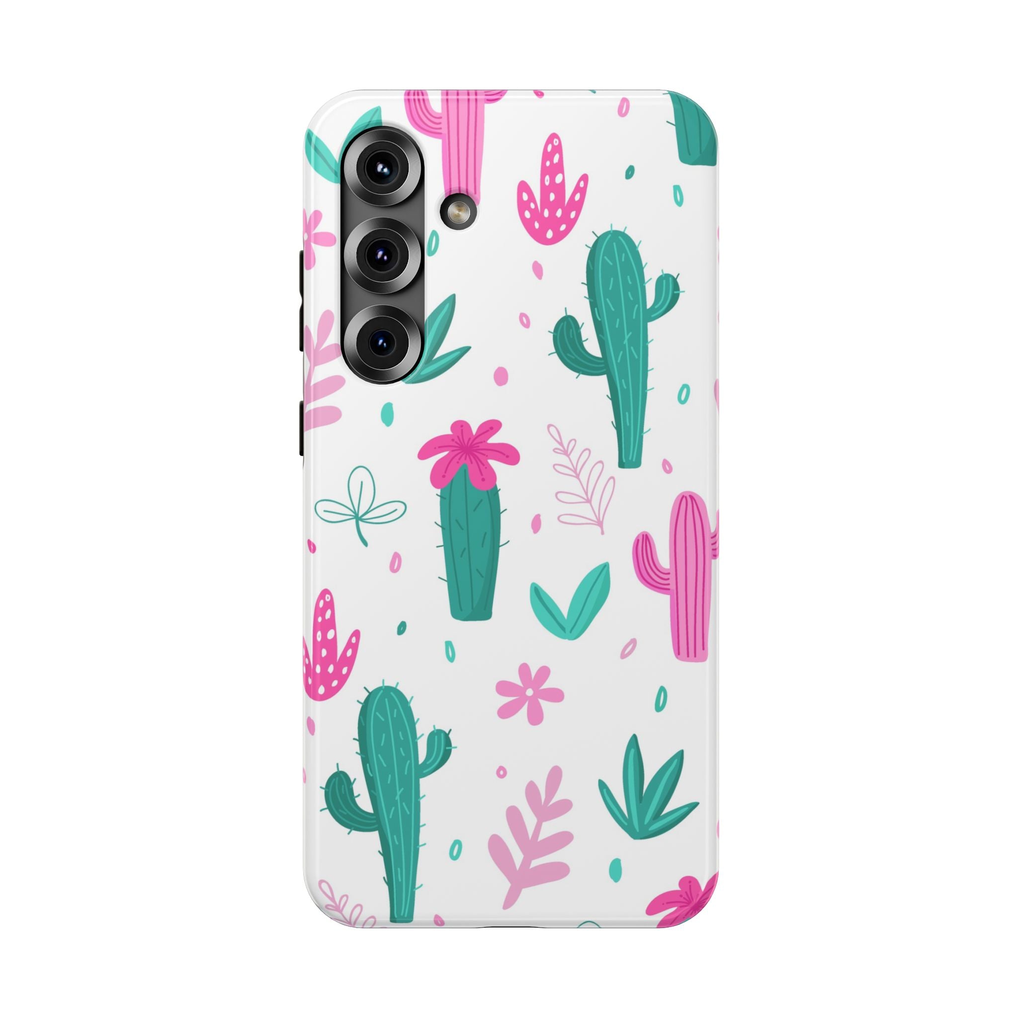 Cactus Pattern Impact Resistant Phone Case