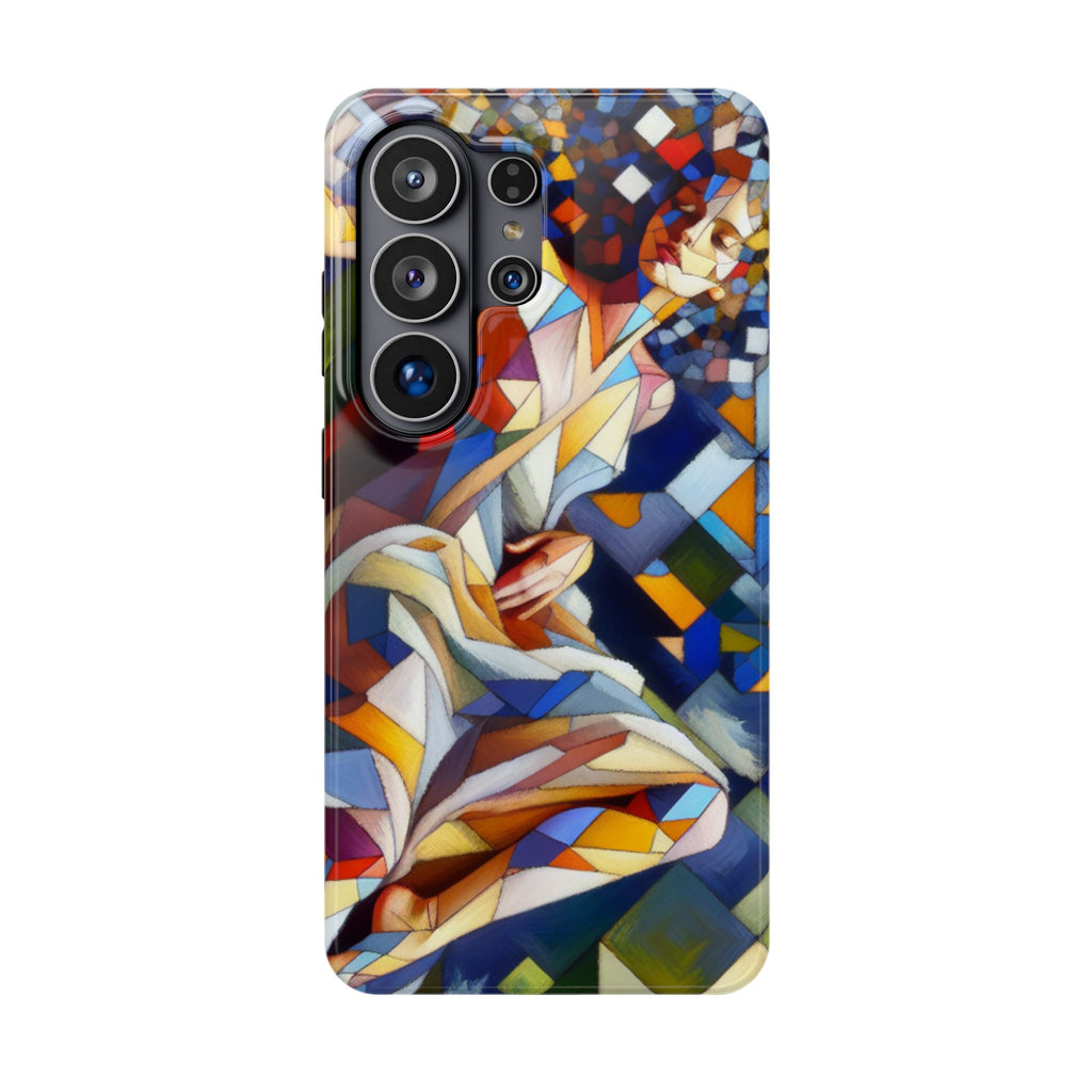 Stained Glass Angel Phone Case - Impact Resistant Art Phone Cover