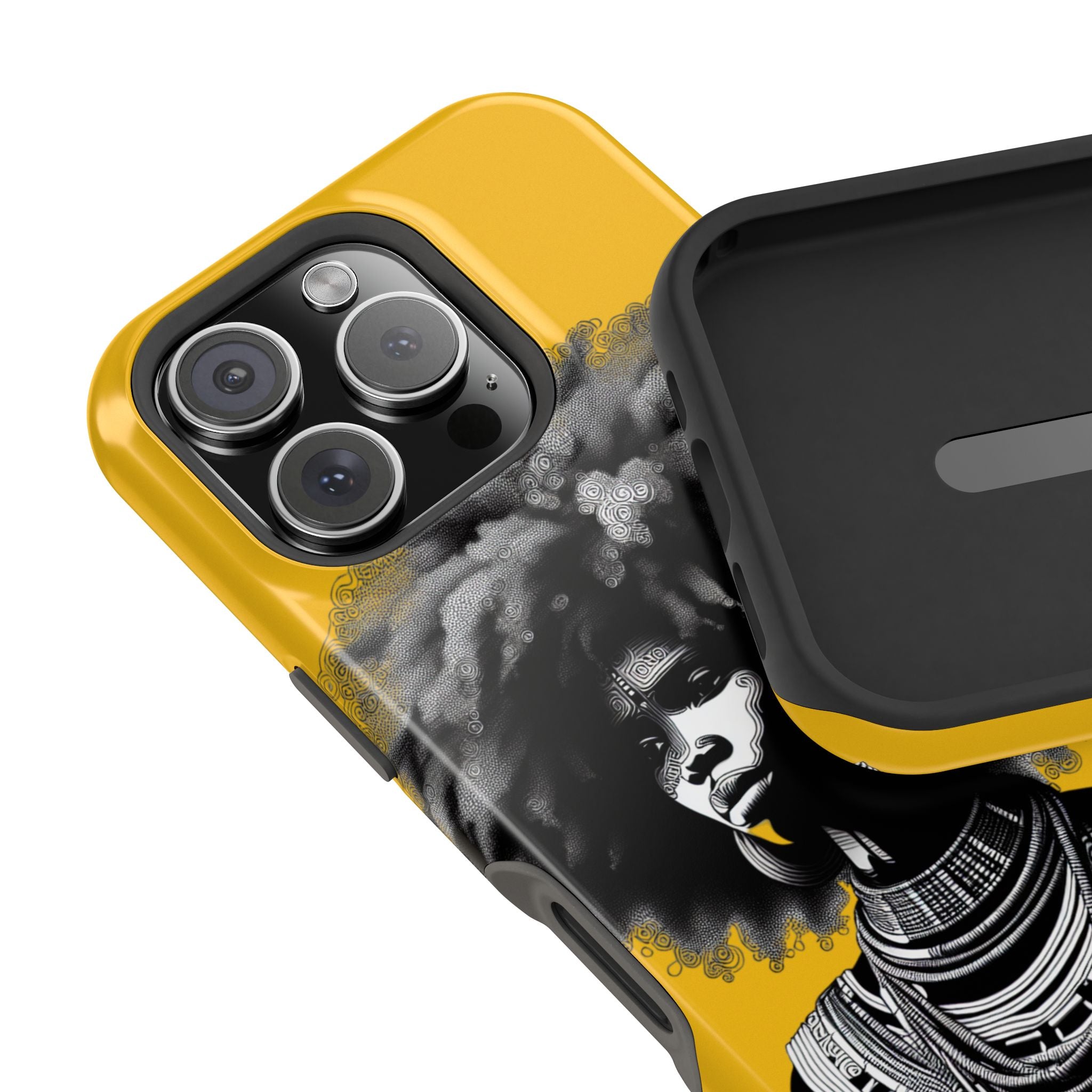 Bold African Art Impact Resistant  Phone Case