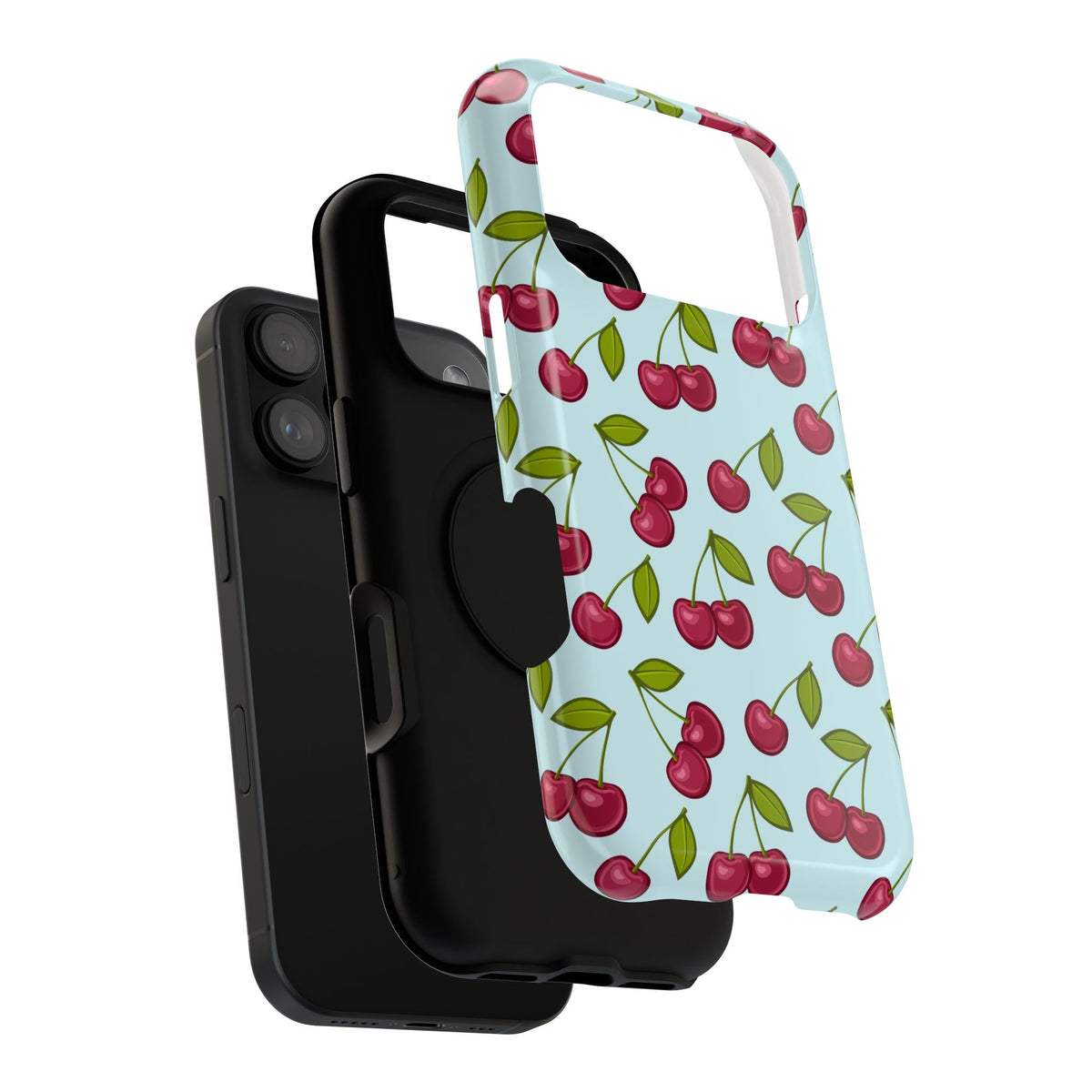 Vintage Cherry Shockproof Phone Cases for Newest iPhone & Galaxy