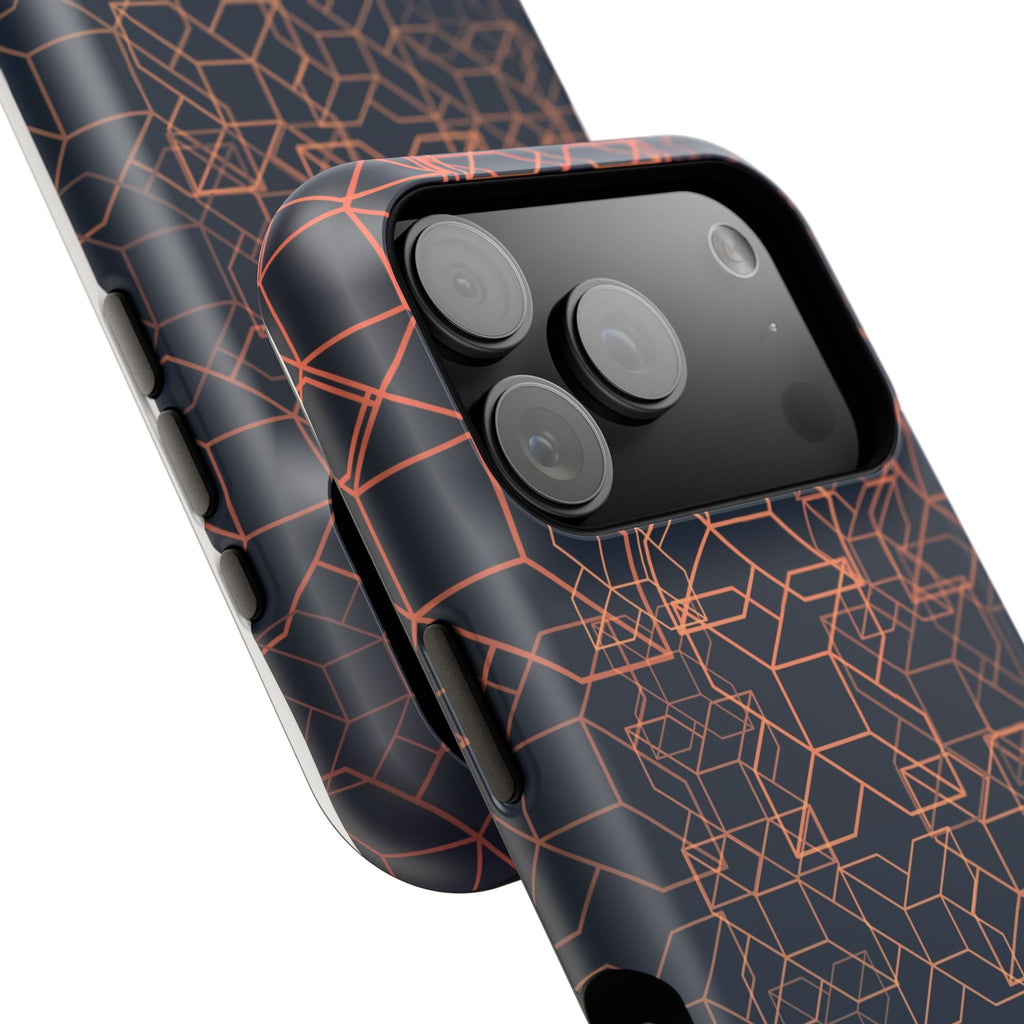 Geometric Pattern Phone Case, Durable Impact-Resistant