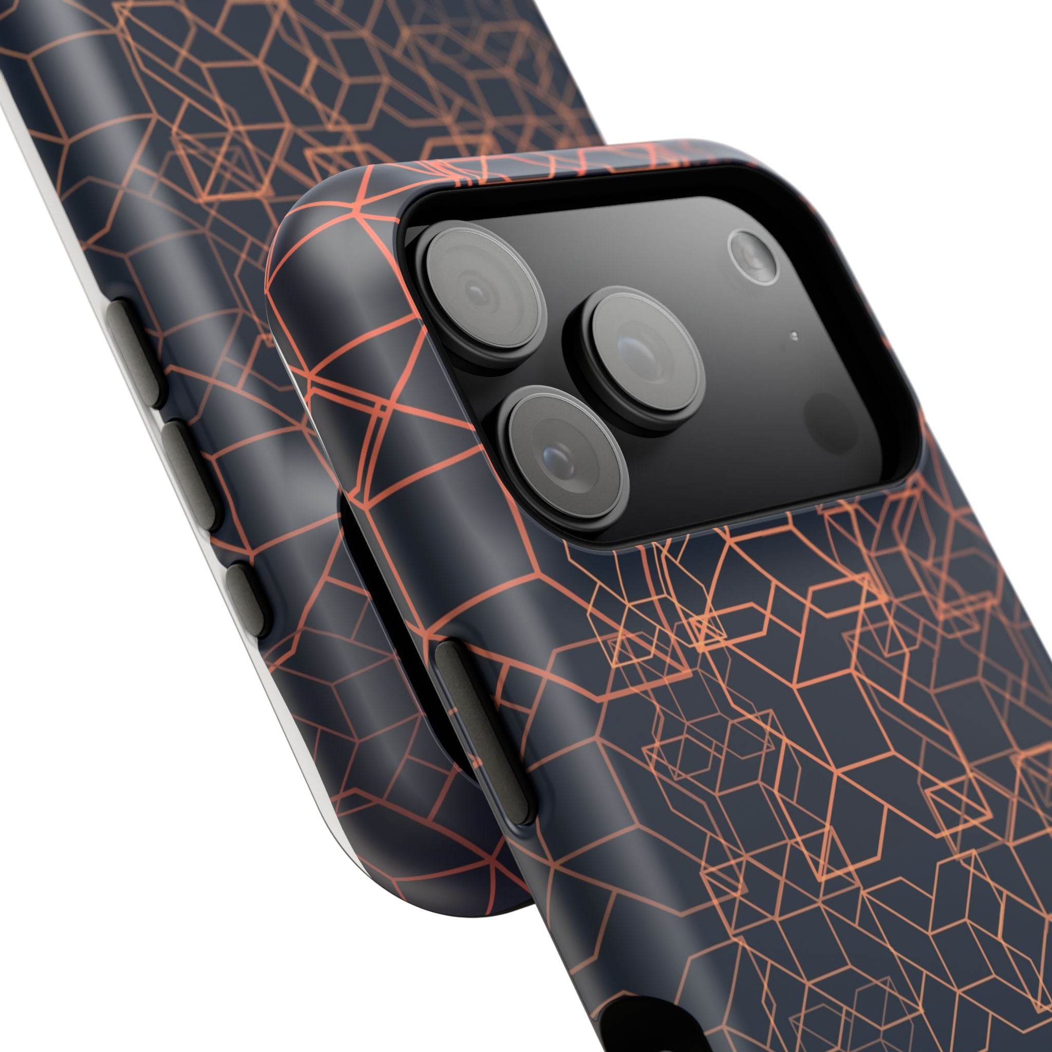 Geometric Pattern Phone Case, Durable Impact-Resistant