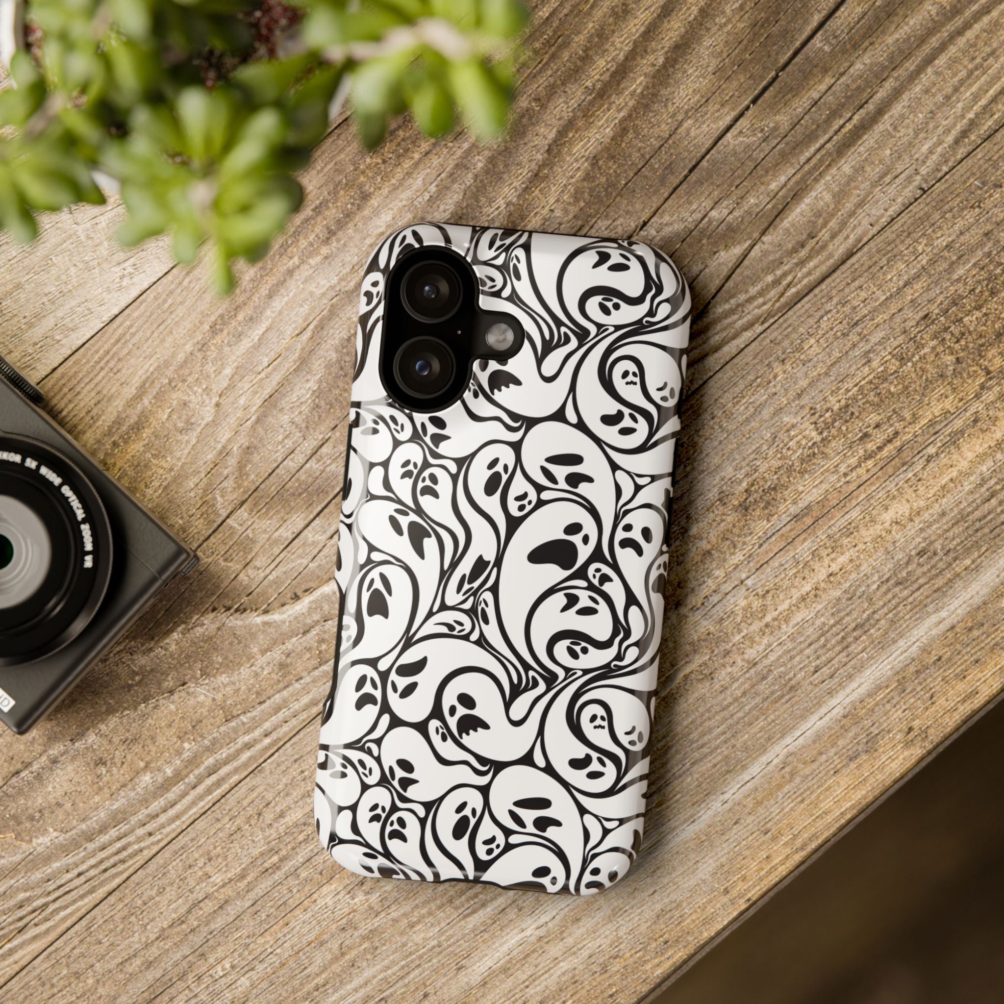 Halloween Ghostly Vibes Impact-Resistant Phone Case