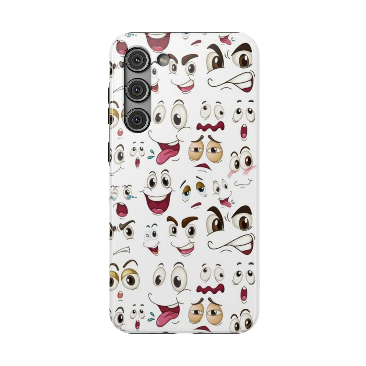 Ghost Emoji Cartoon Cute Phone Case for Galaxy or iPhone