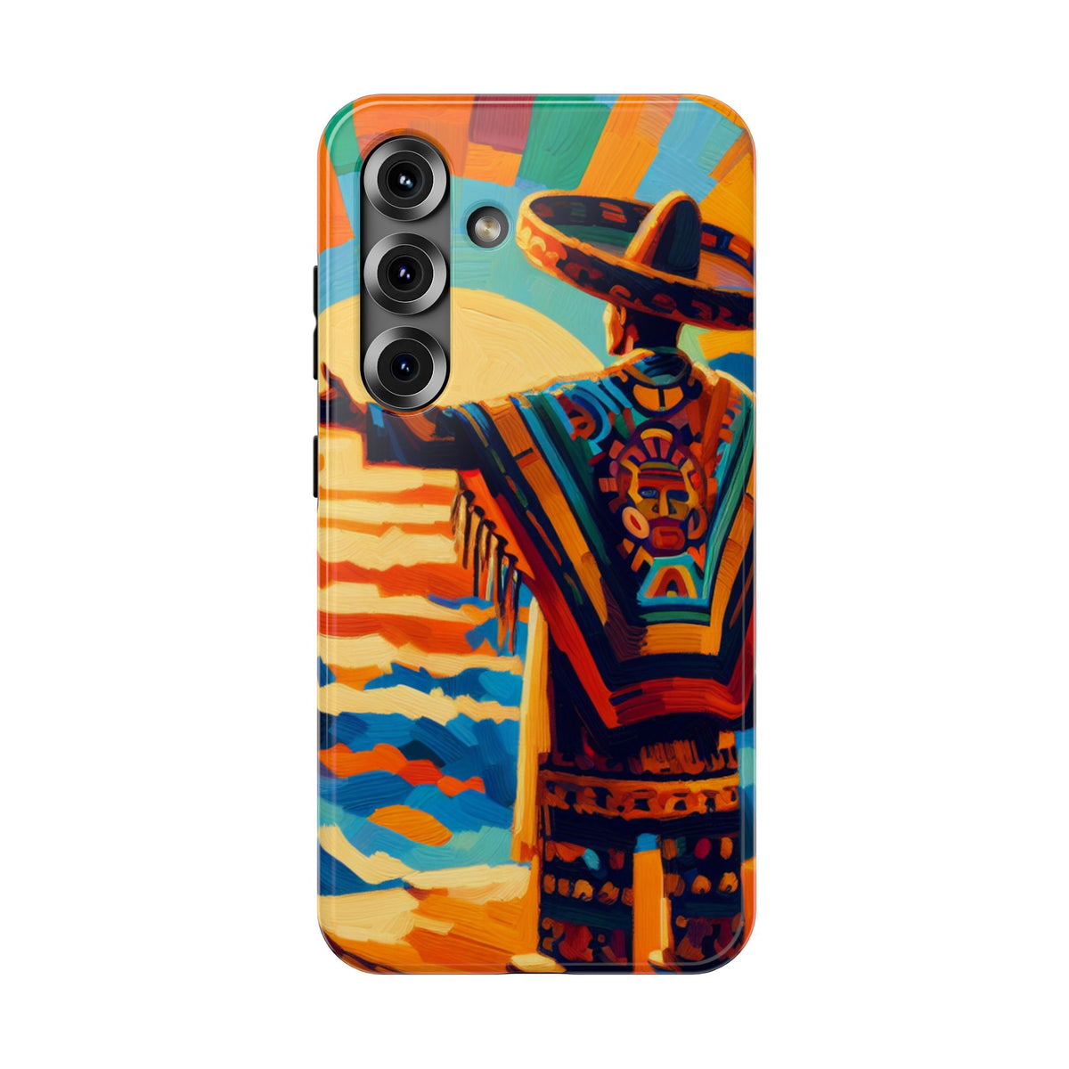 Aztec Sunset Phone Case — Impact‑Resistant Protective Cover