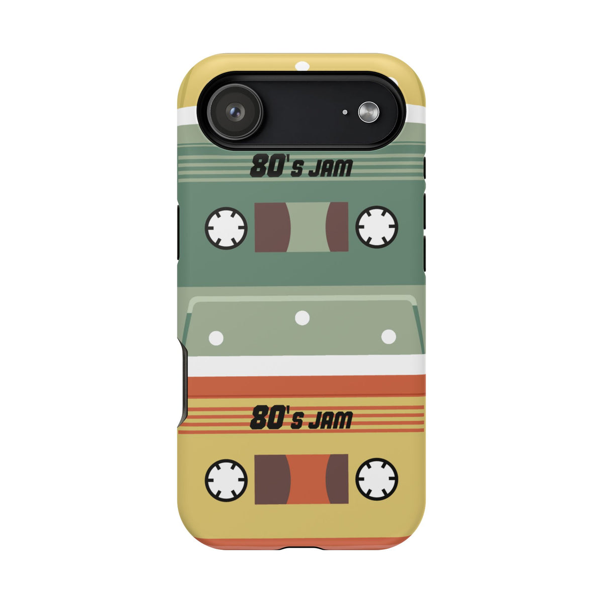 Retro Cassette Tape Impact-Resistant Phone Case — '80s Jam Vintage Music Design