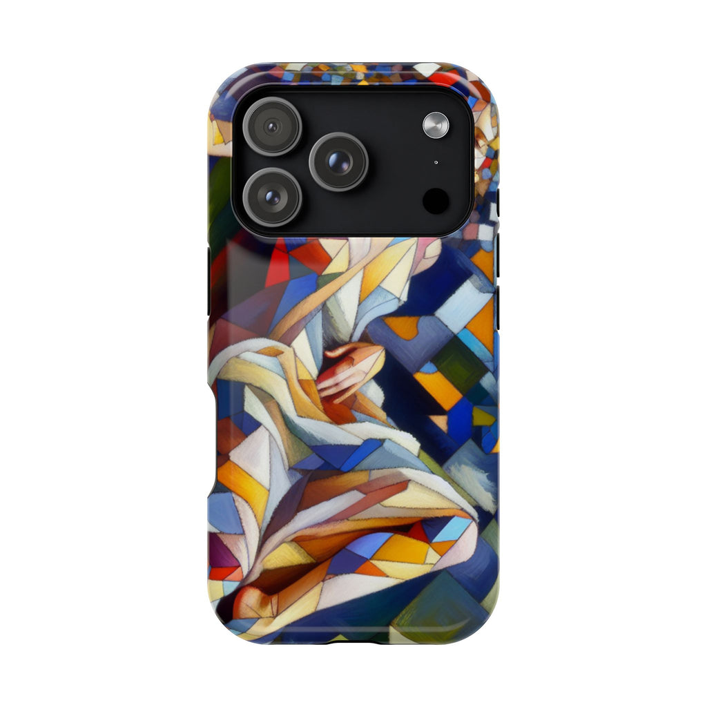Stained Glass Angel Phone Case - Impact Resistant Art Phone Cover
