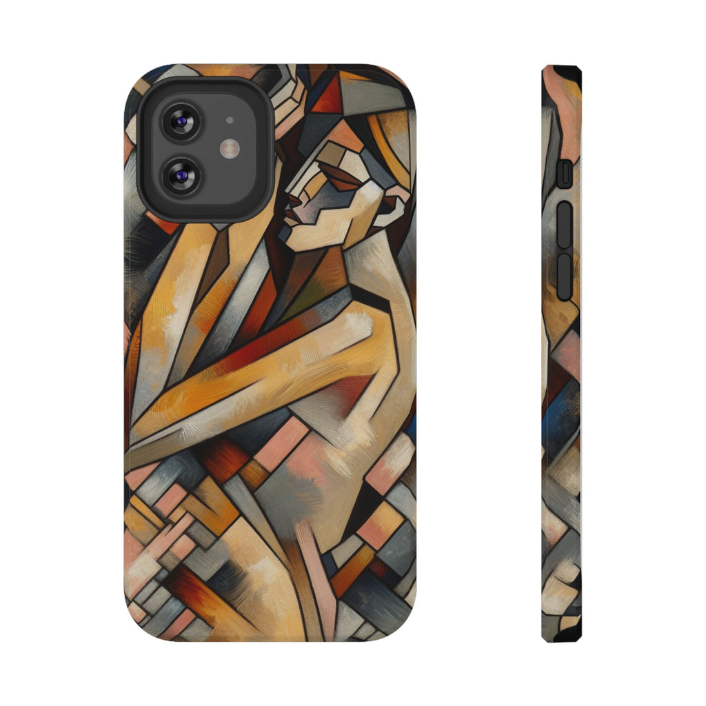 Impact Resistant Phone Case - Woman Abstract Design