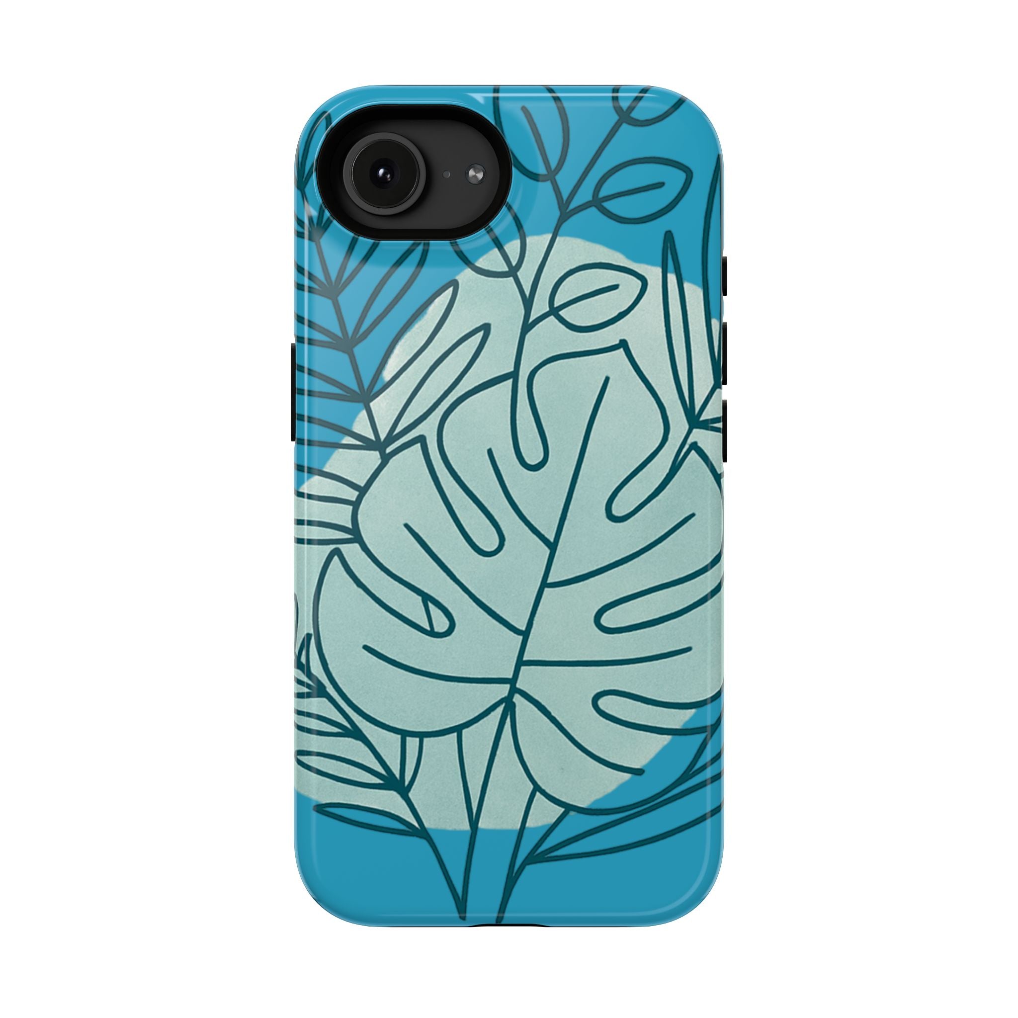 Tropical Floral Phone Case, Impact-Resistant