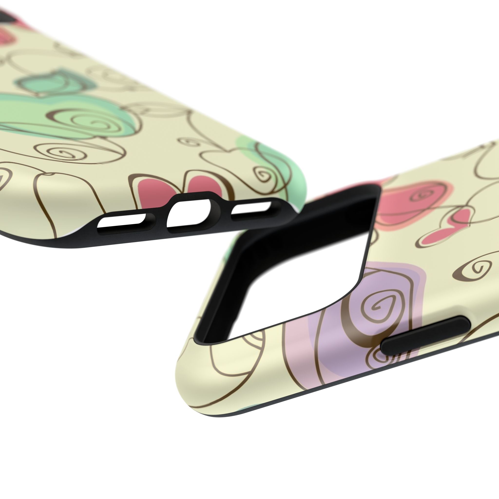 Colorful Floral Phone Case, Impact-Resistant
