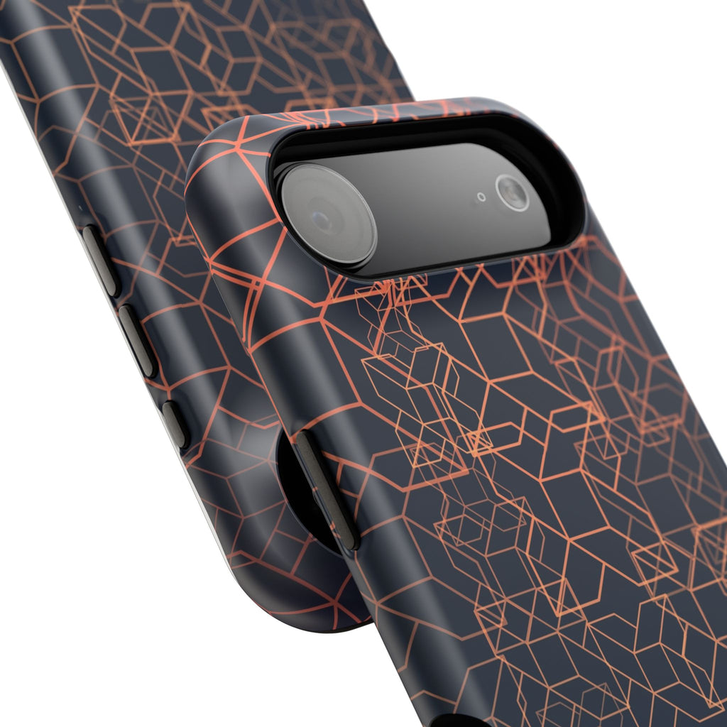 Geometric Pattern Phone Case, Durable Impact-Resistant