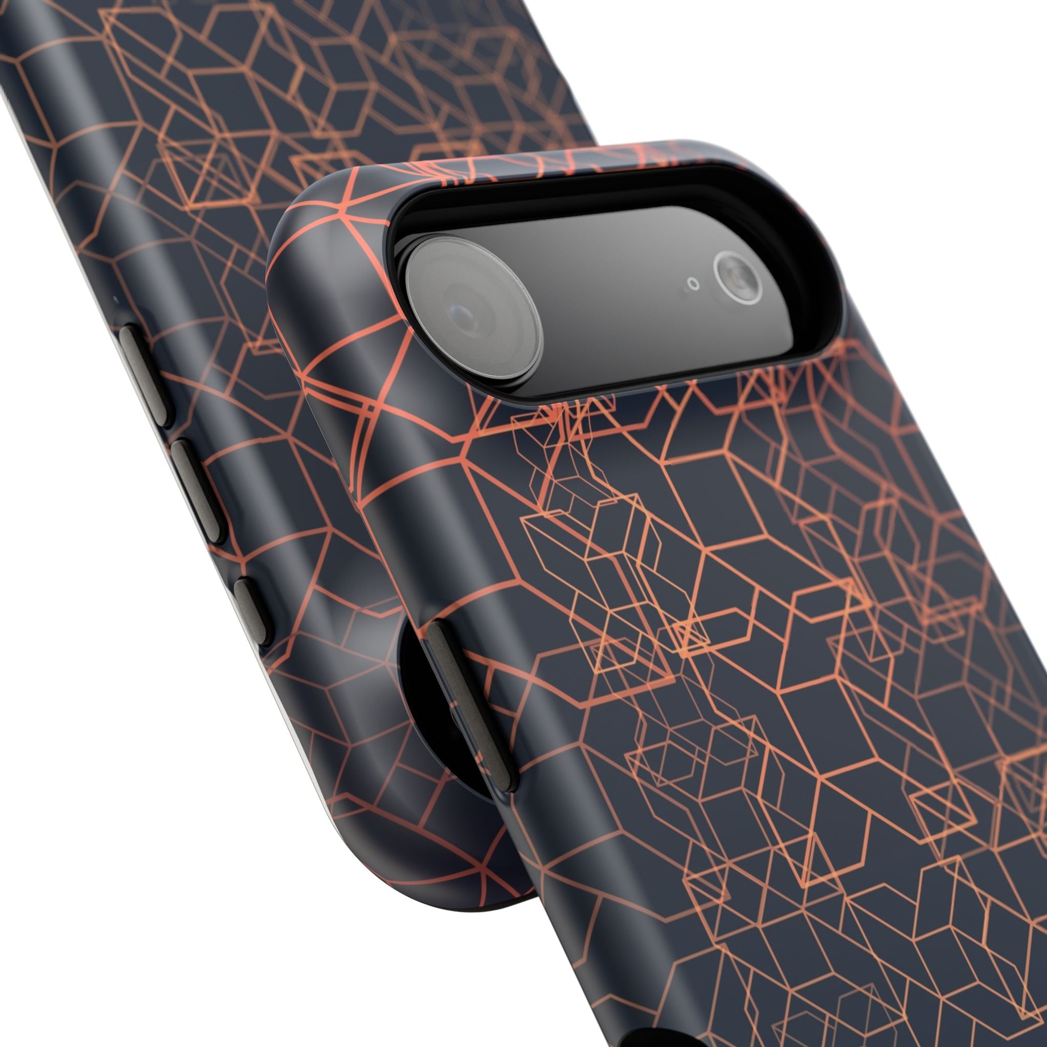 Geometric Pattern Phone Case, Durable Impact-Resistant