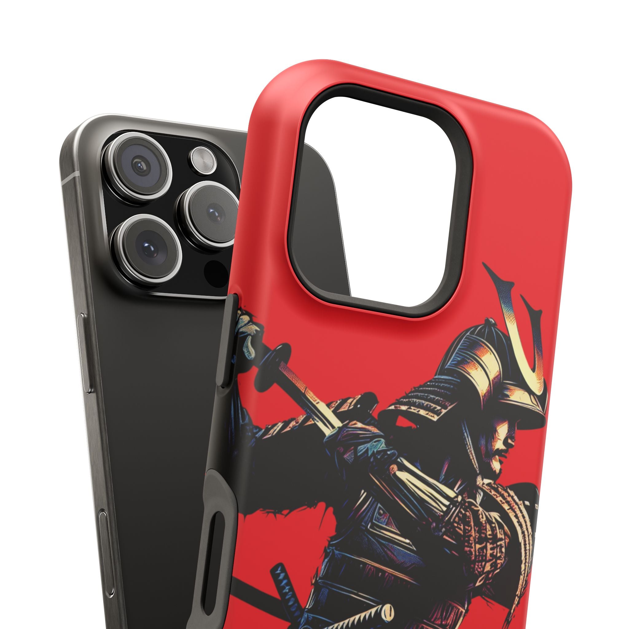 Impact Resistant Phone Case - Samurai Red Warrior