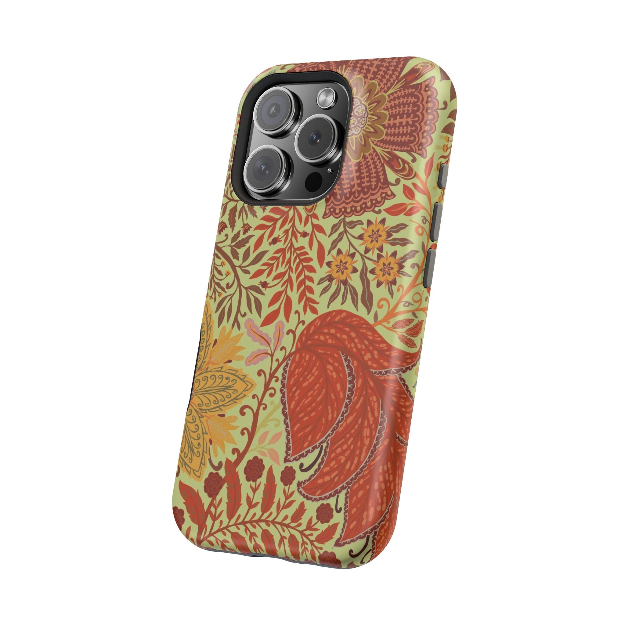 Floral Paisley Magnetic Impact-Resistant Phone Case