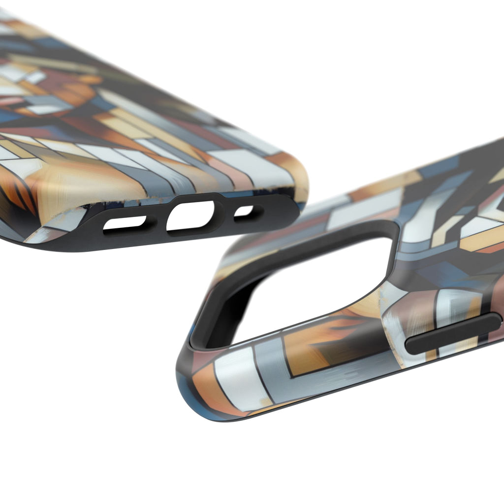 Impact-Resistant Case — Geometric Stained-Glass Woman Phone Cover