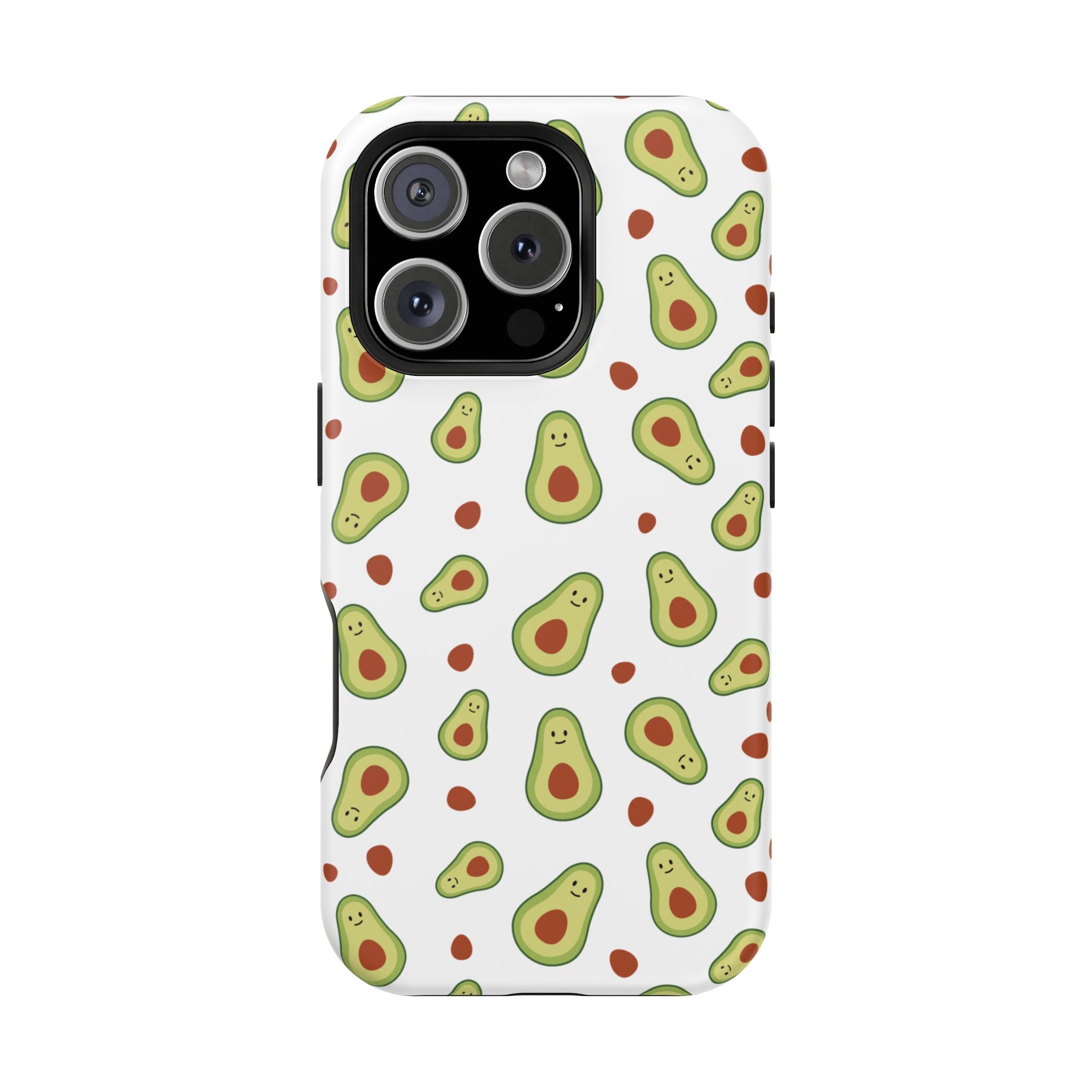 Avocado Pattern Impact-Resistant Phone Case — Cute Avocado Toss Design