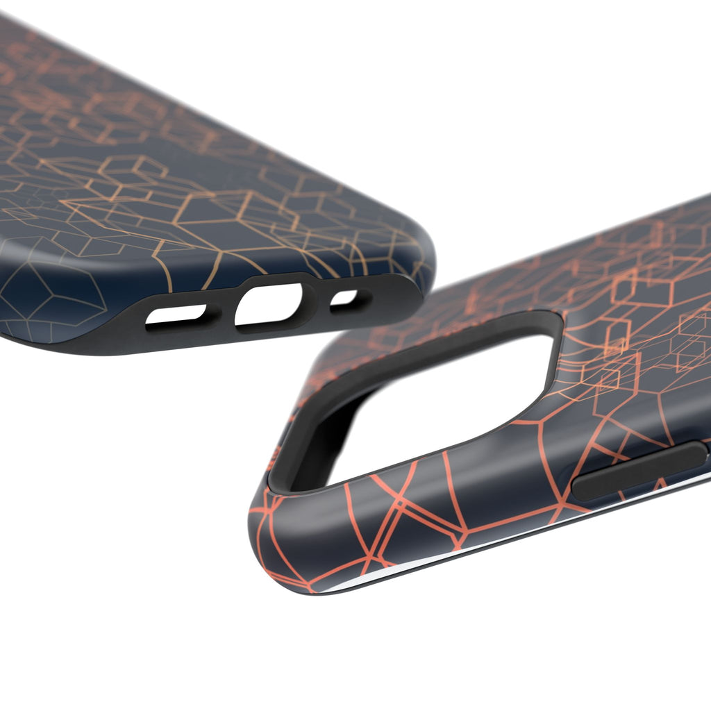 Geometric Pattern Phone Case, Durable Impact-Resistant