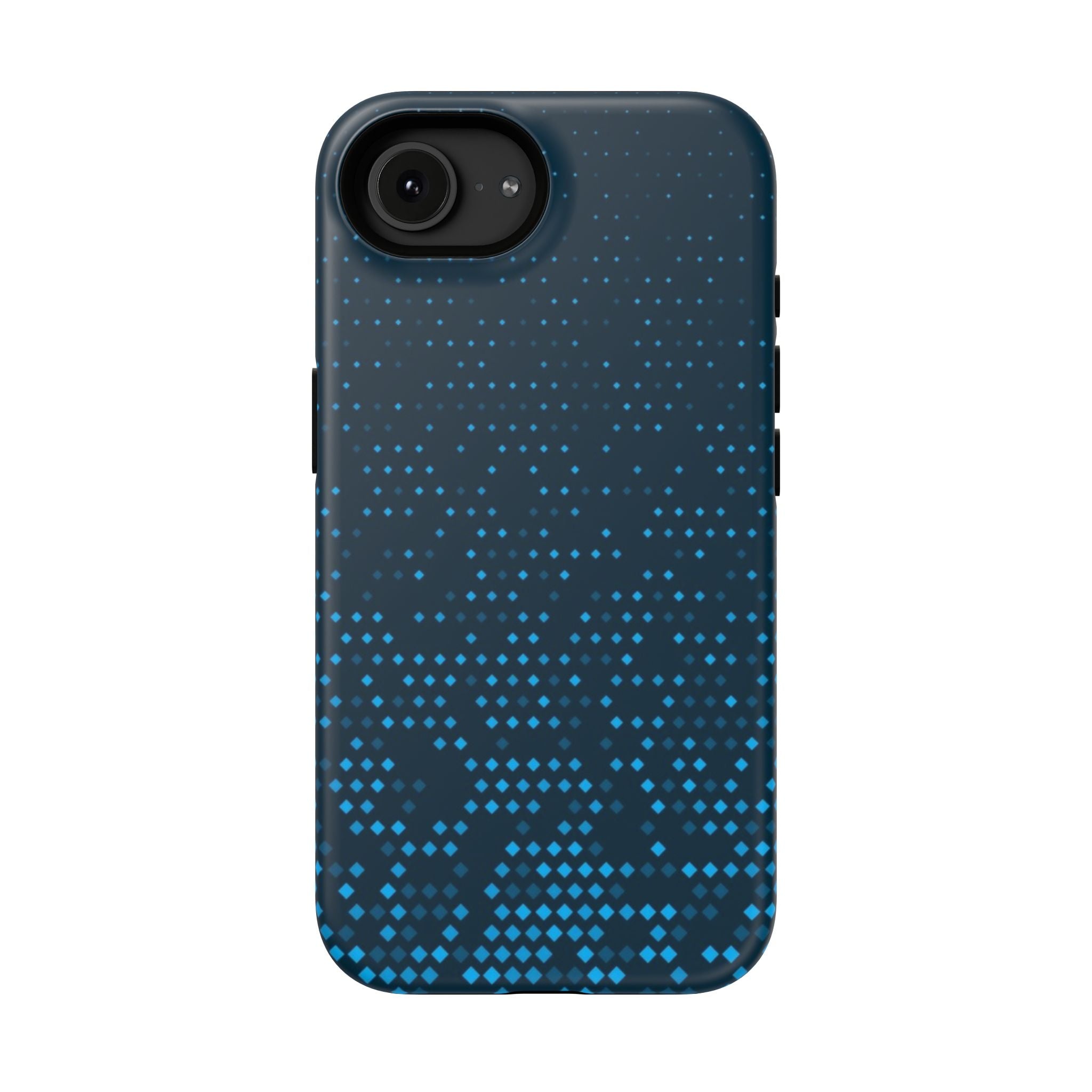 Blue Geometric Impact Resistant Phone Case