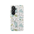 New York Doodle Phone Case — Travel-Inspired Impact-Resistant iPhone Cover