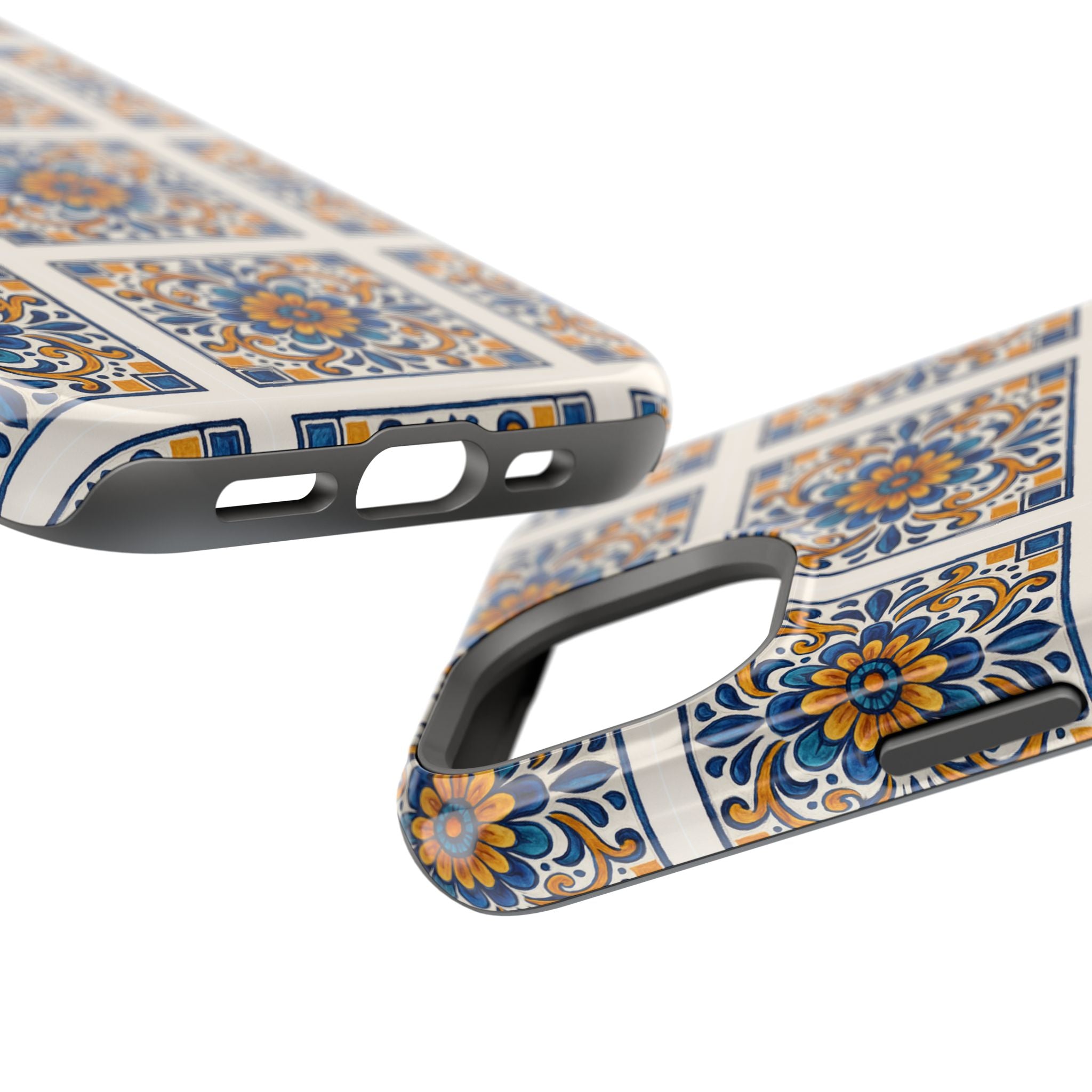 Colorful Floral Phone Case, Durable Impact-Resistant
