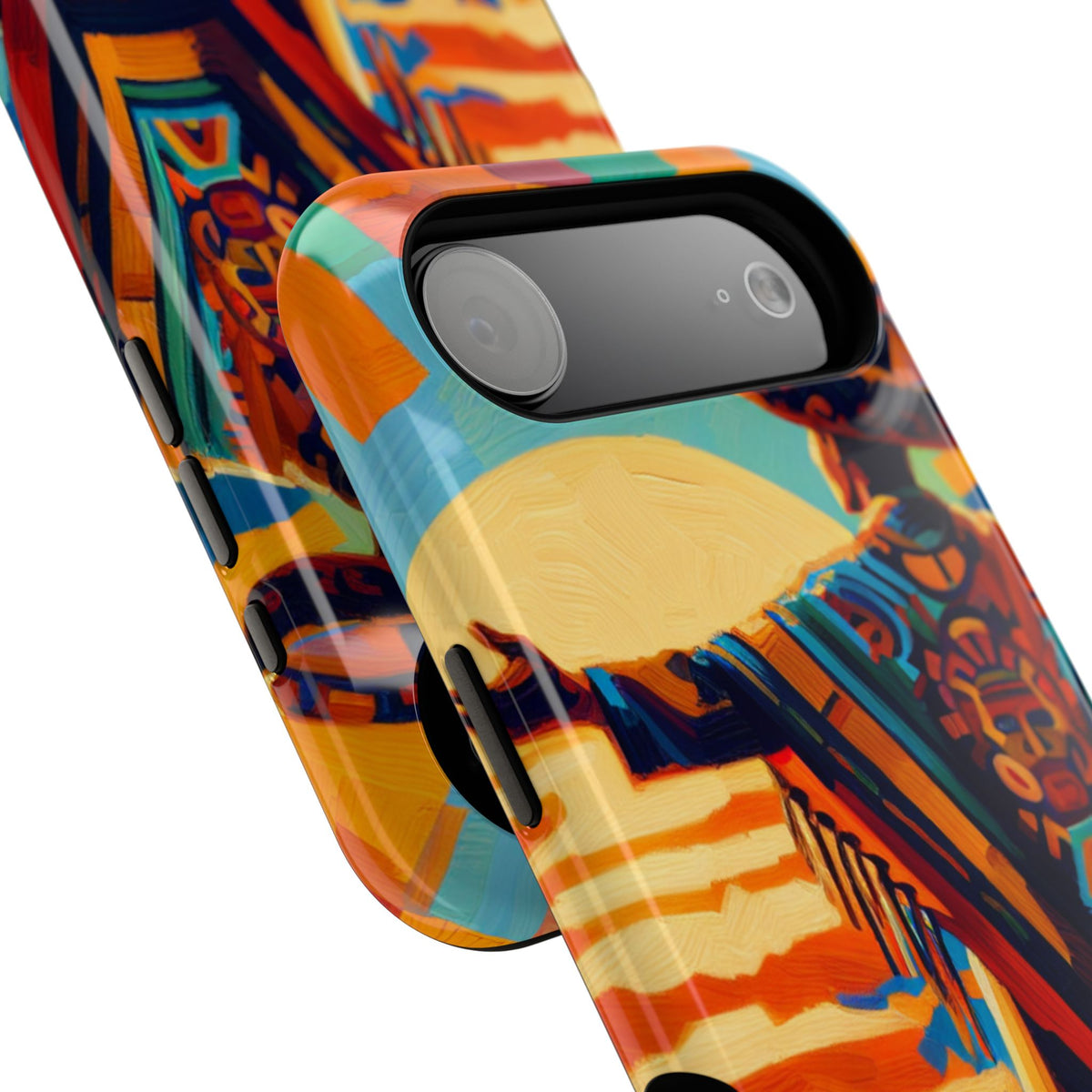 Aztec Sunset Phone Case — Impact‑Resistant Protective Cover