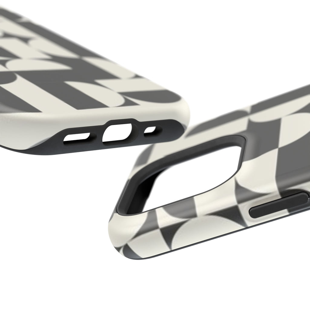 Black and White Design Impact-Resistant Case