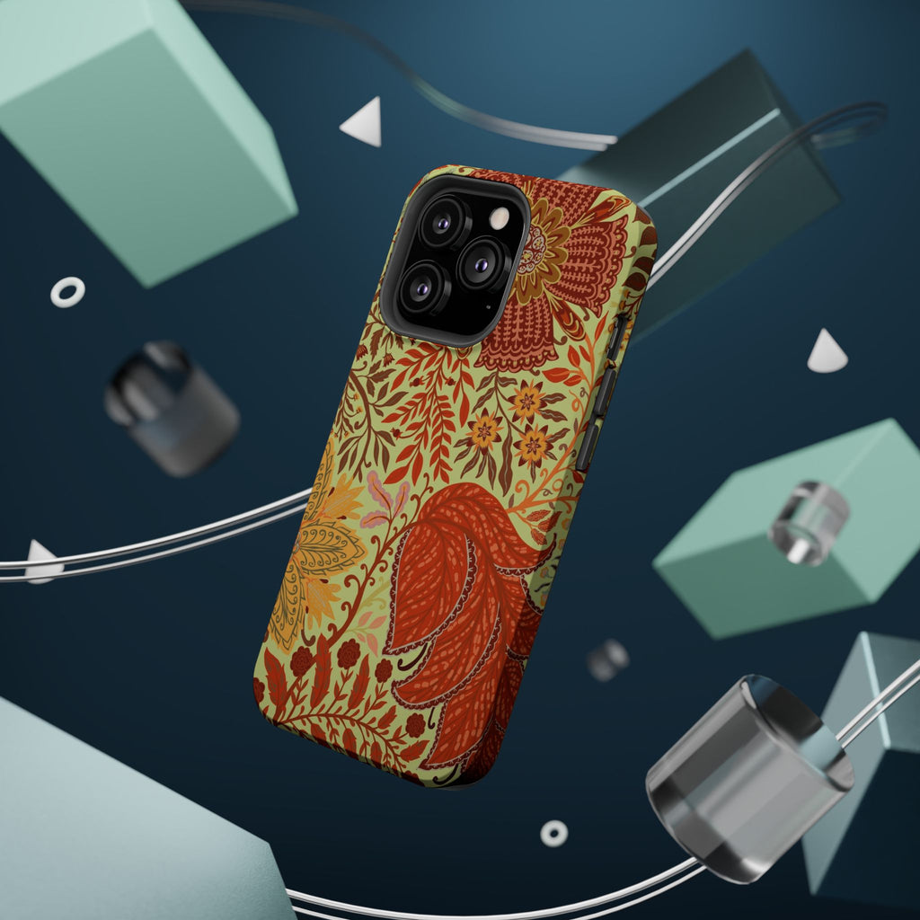 Floral Paisley Magnetic Impact-Resistant Phone Case
