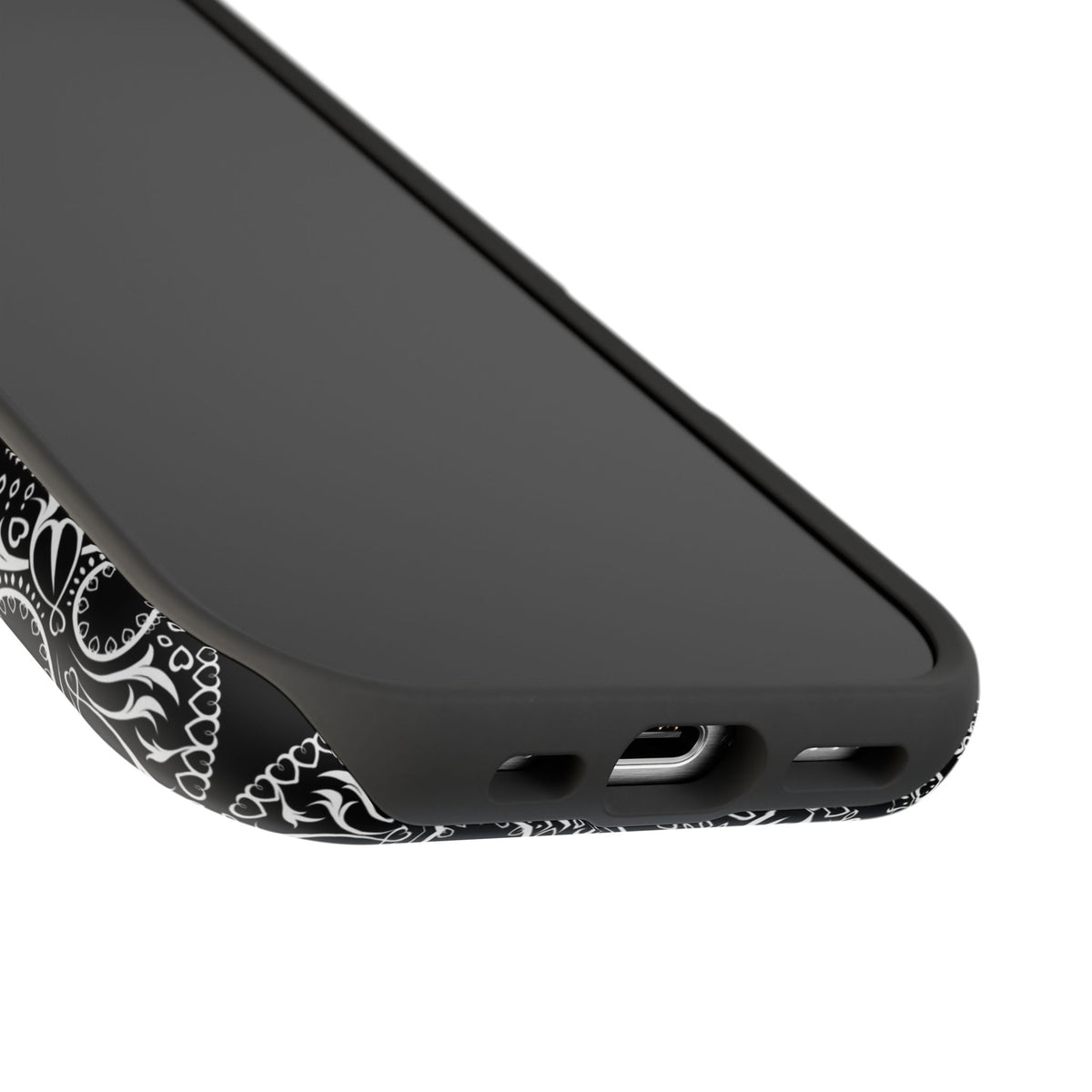 Skull Pattern Black & White Gothic Tough Cases for iPhone