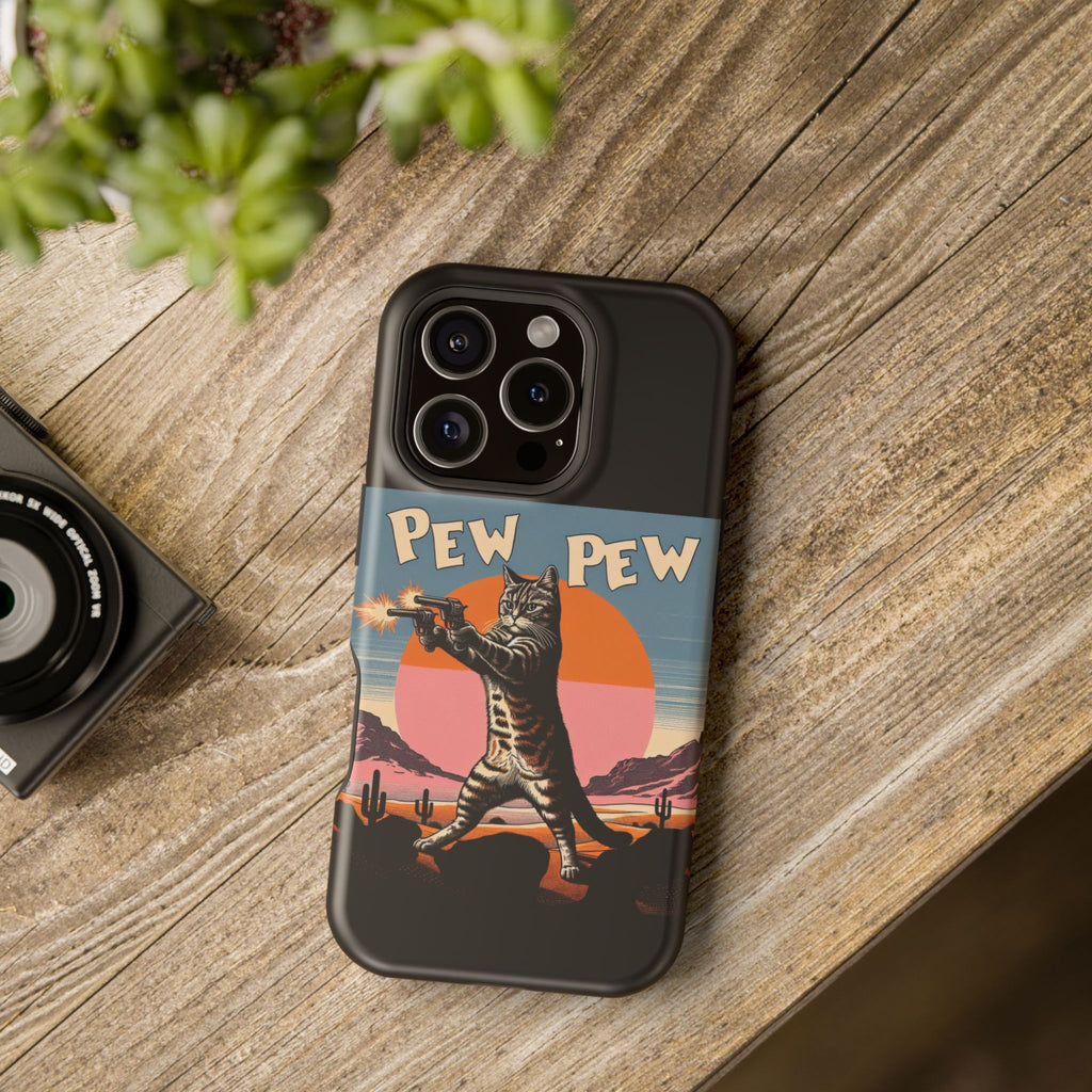 Impact Resistant Phone Case - Pew Pew Kitty