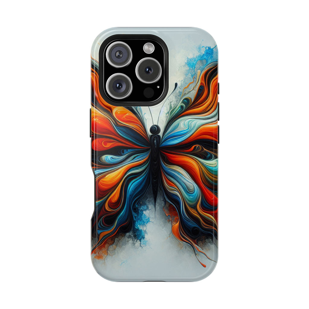 Vibrant Butterfly Impact Resistant Phone Case Unique Gift for Nature Lovers