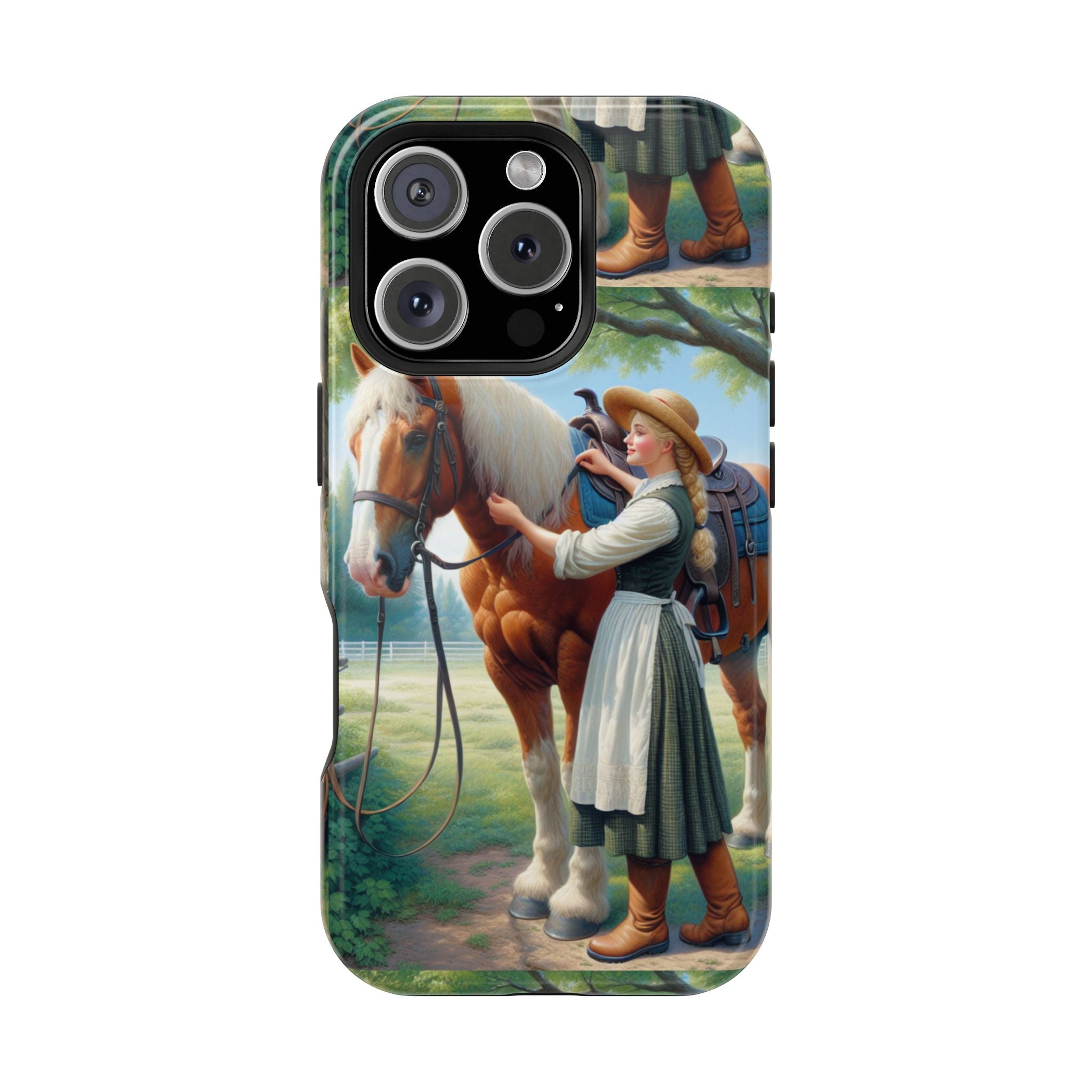 Classic Horse Care Impact Resistant Phone Case