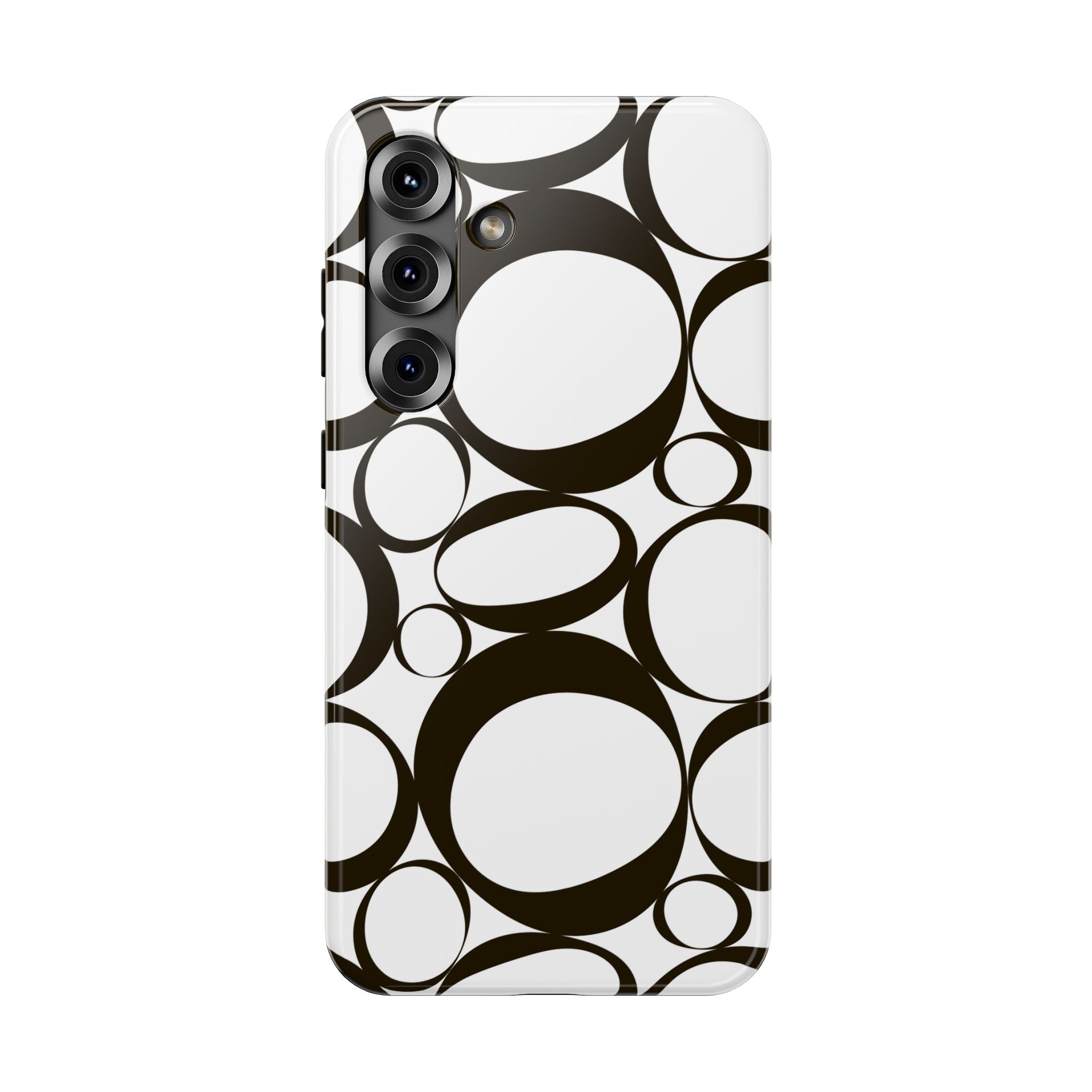 Black & White Impact-Resistant Phone Case - Durable
