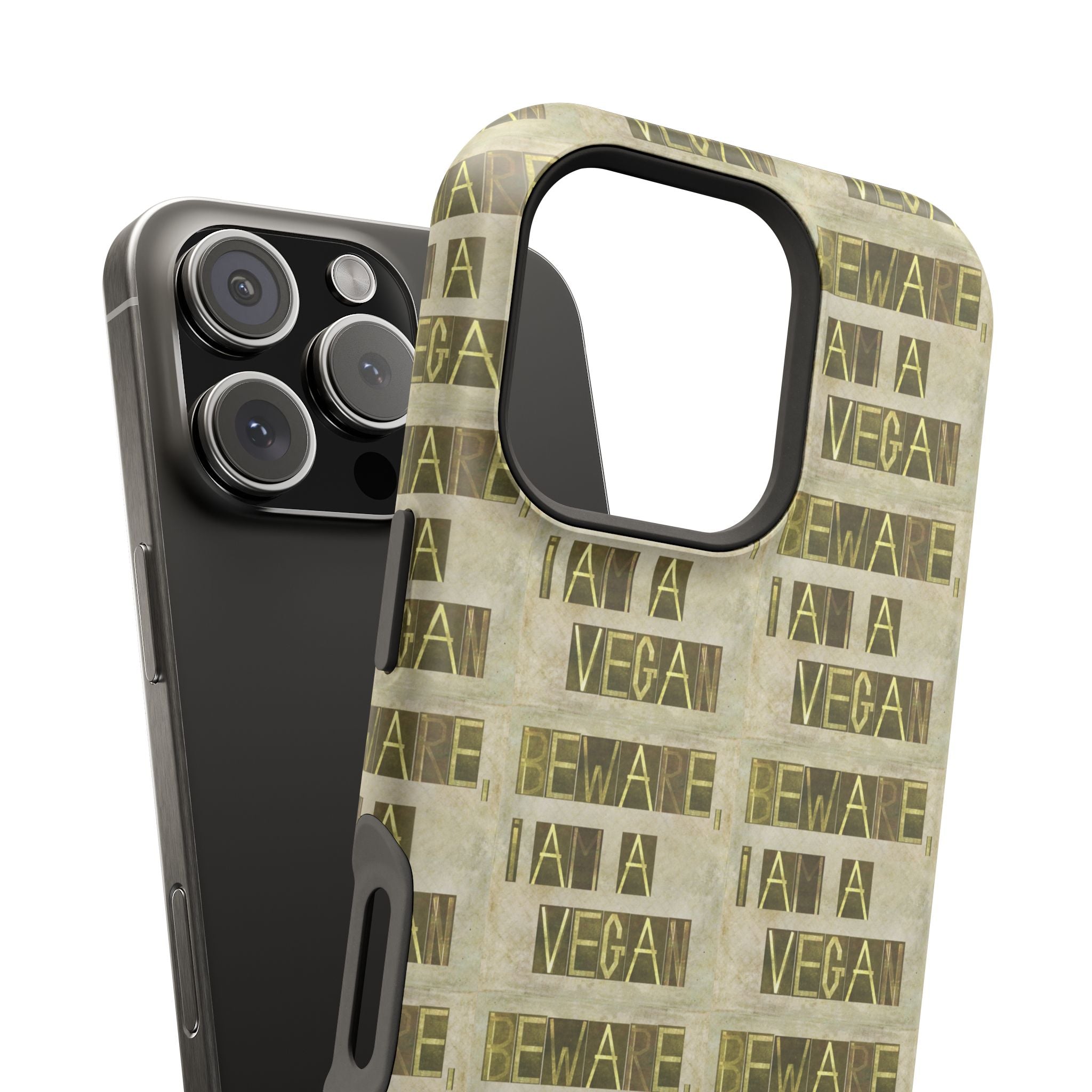 Vegan Message Phone Case | Impact-Resistant