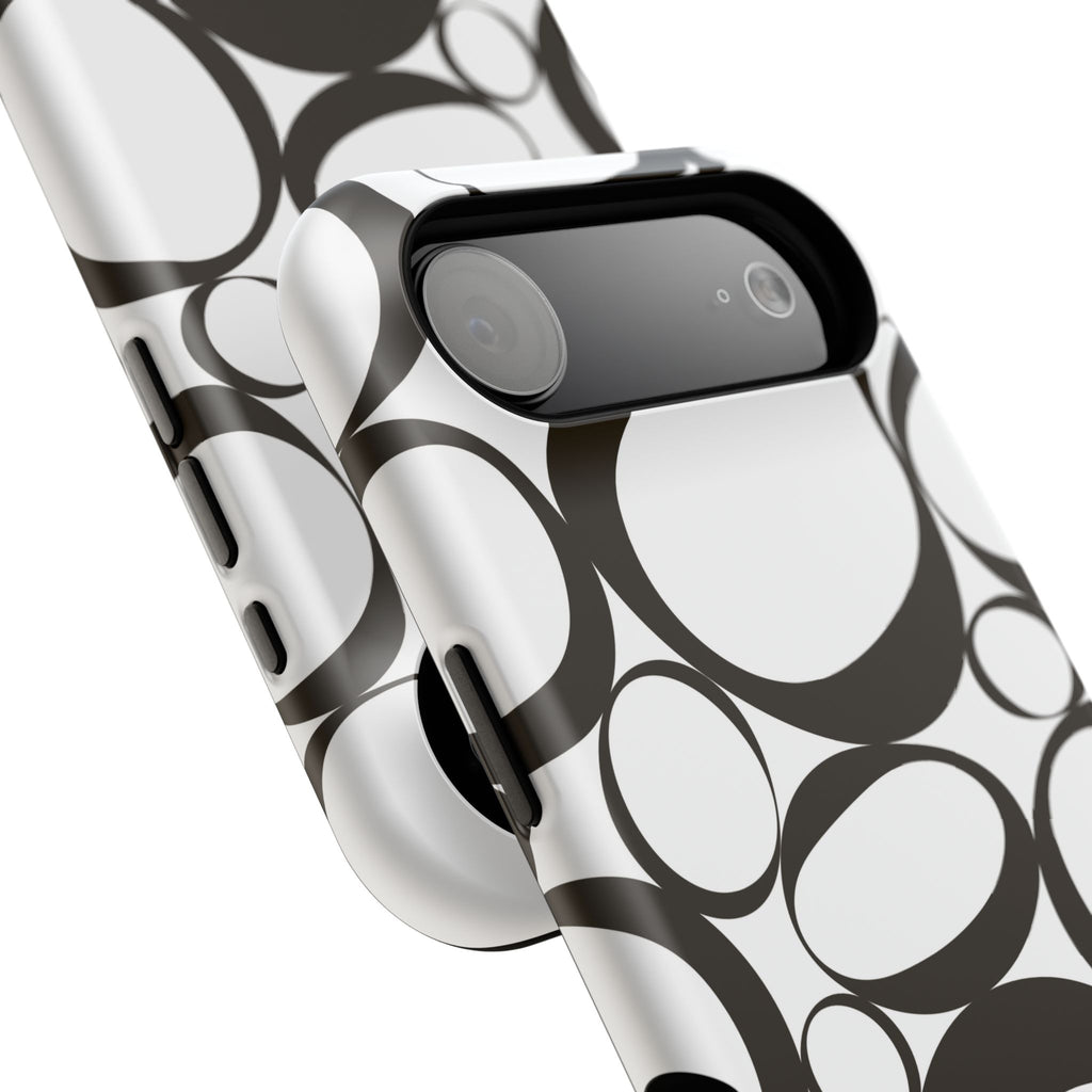 Black & White Impact-Resistant Phone Case - Durable