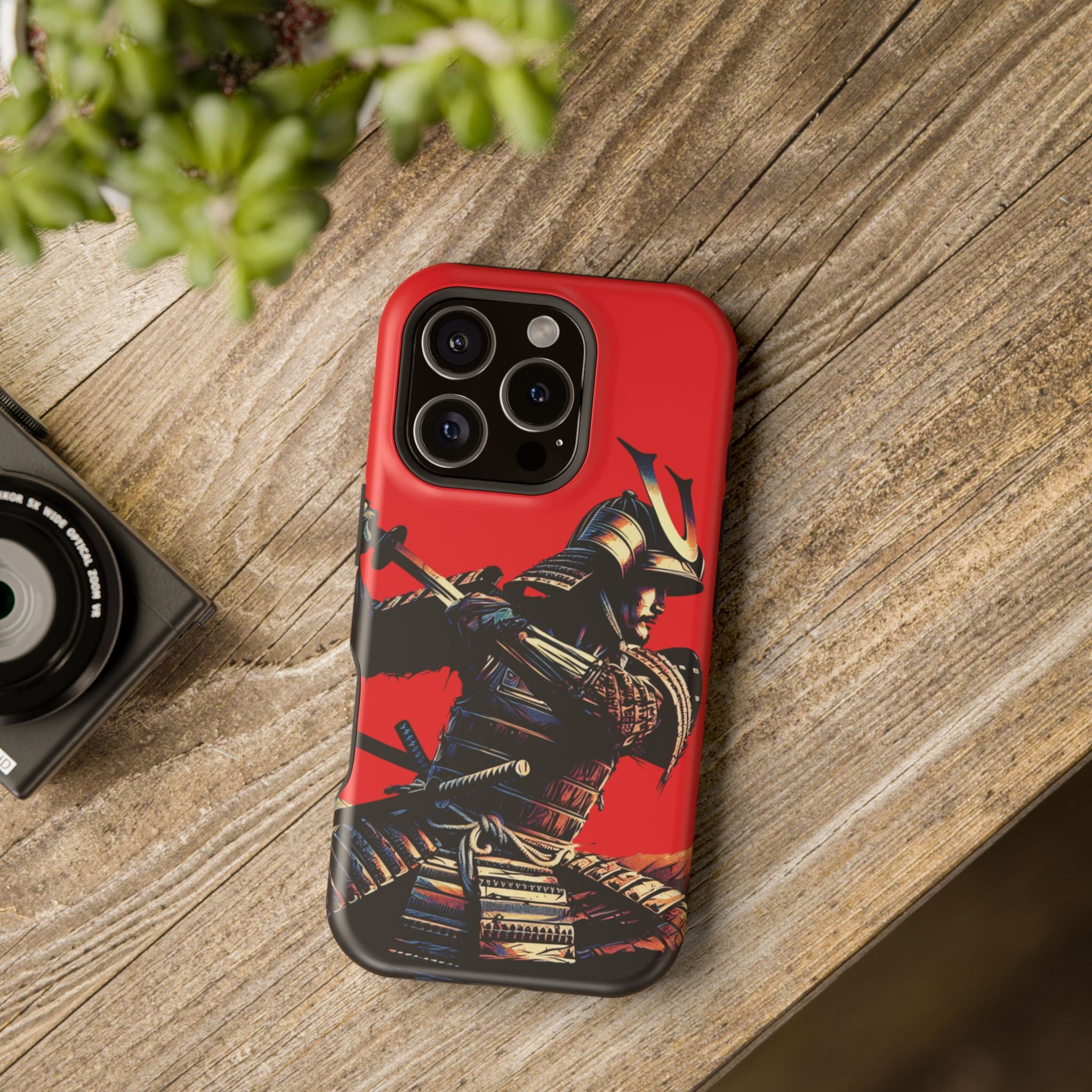 Impact Resistant Phone Case - Samurai Red Warrior