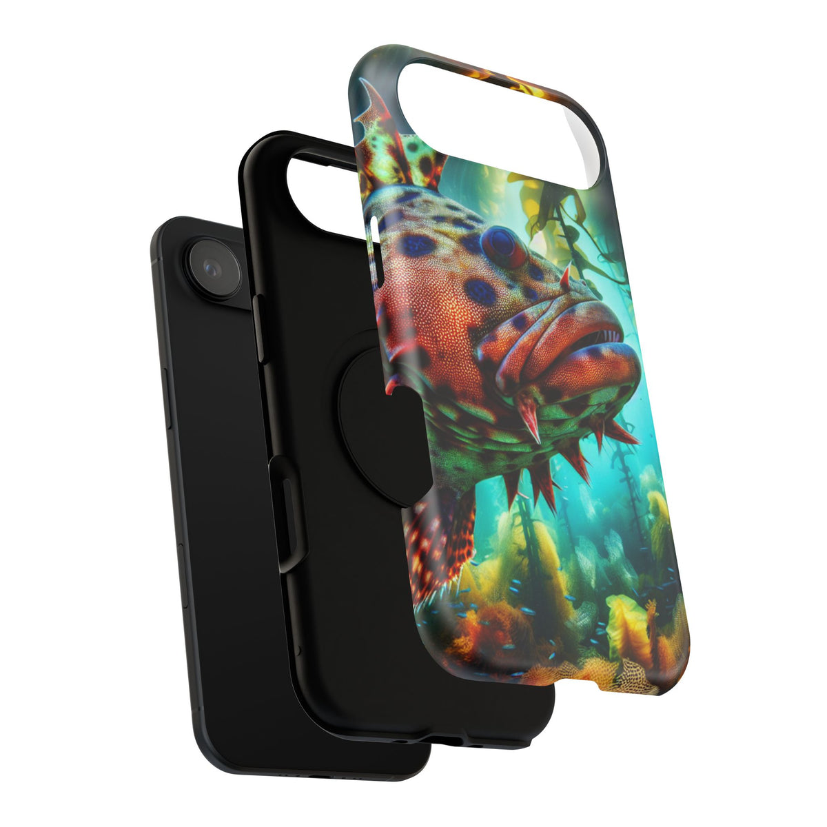 Sea Life Phone Case — Colorful Underwater Fish Impact-Resistant Case