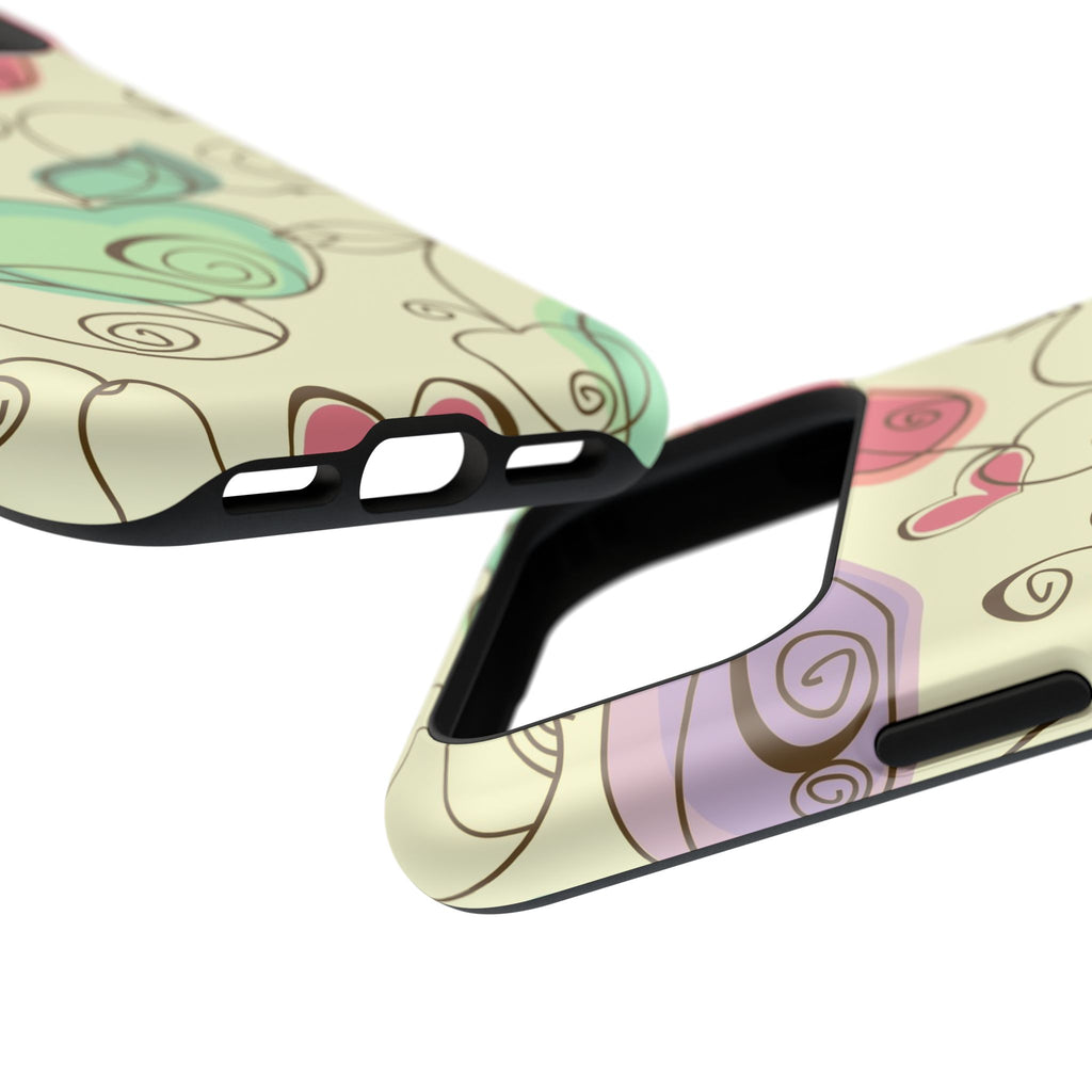 Colorful Floral Phone Case, Impact-Resistant