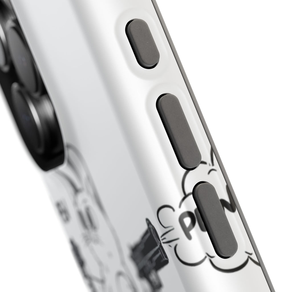 Impact Resistant Phone Case- Funny Cat Pew Pew