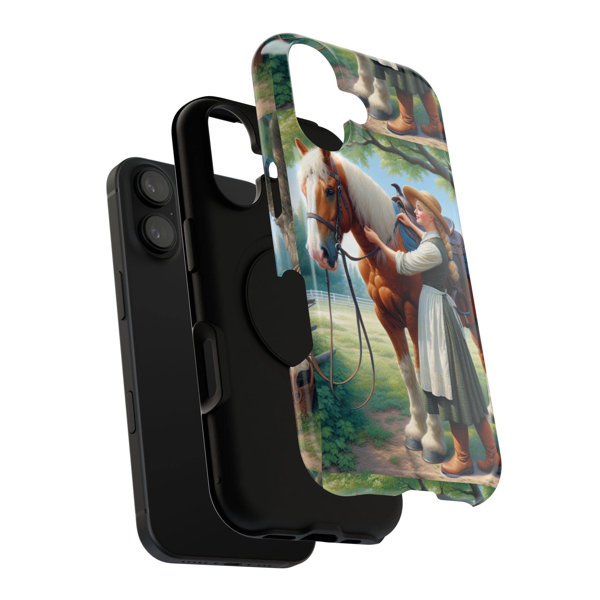 Classic Horse Care Impact Resistant Phone Case