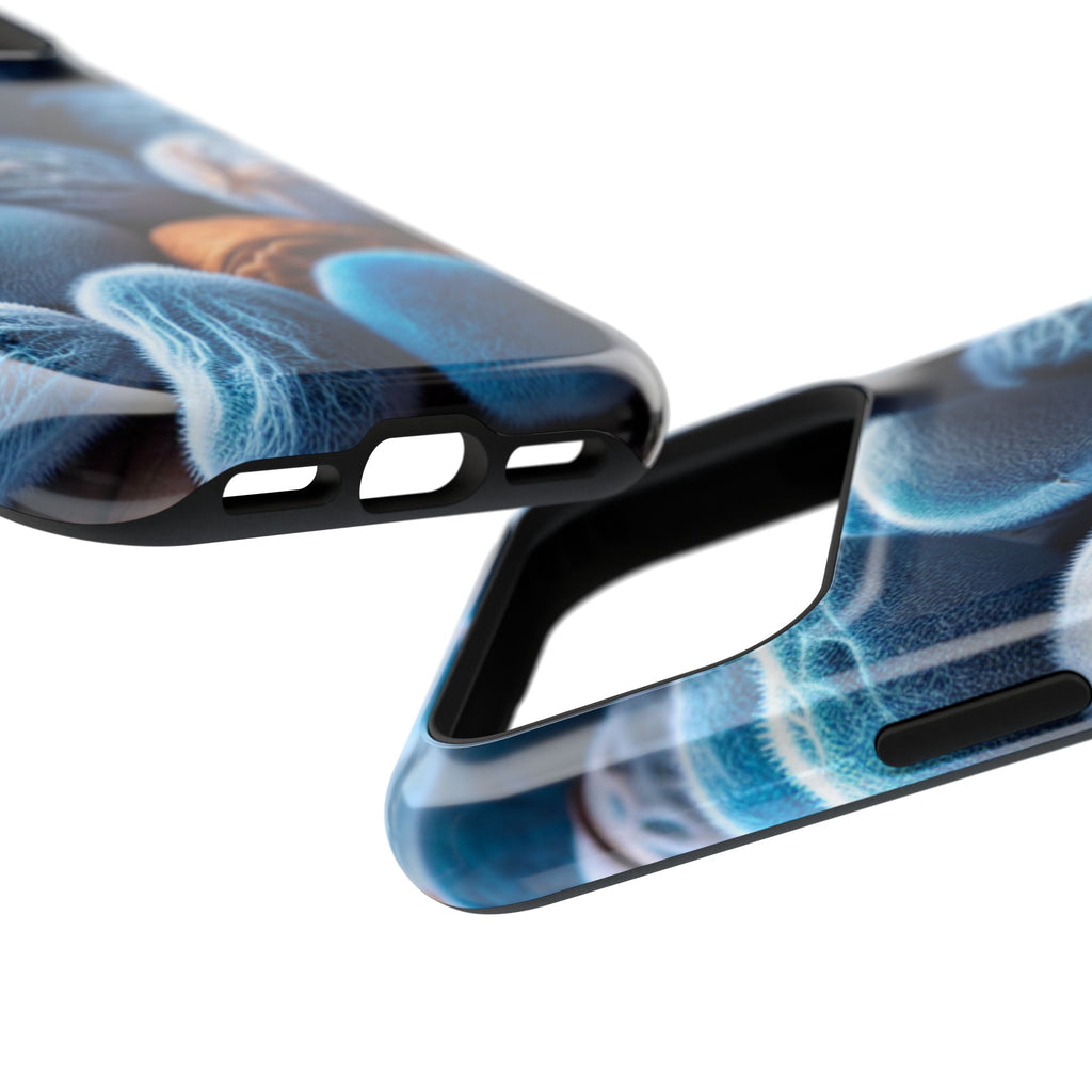 Phone Case — Blue Fuzzy Pods Impact-Resistant Protective Case