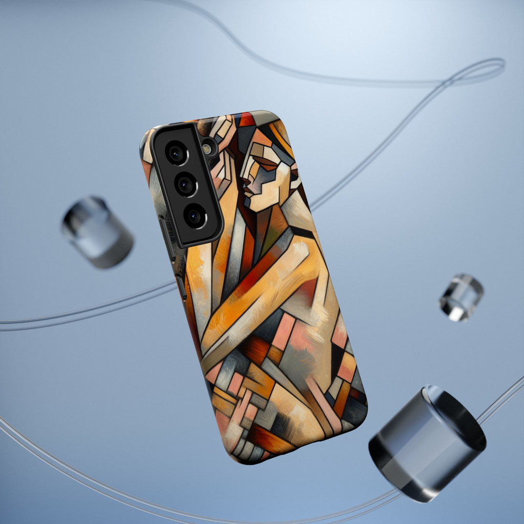 Impact Resistant Phone Case - Woman Abstract Design