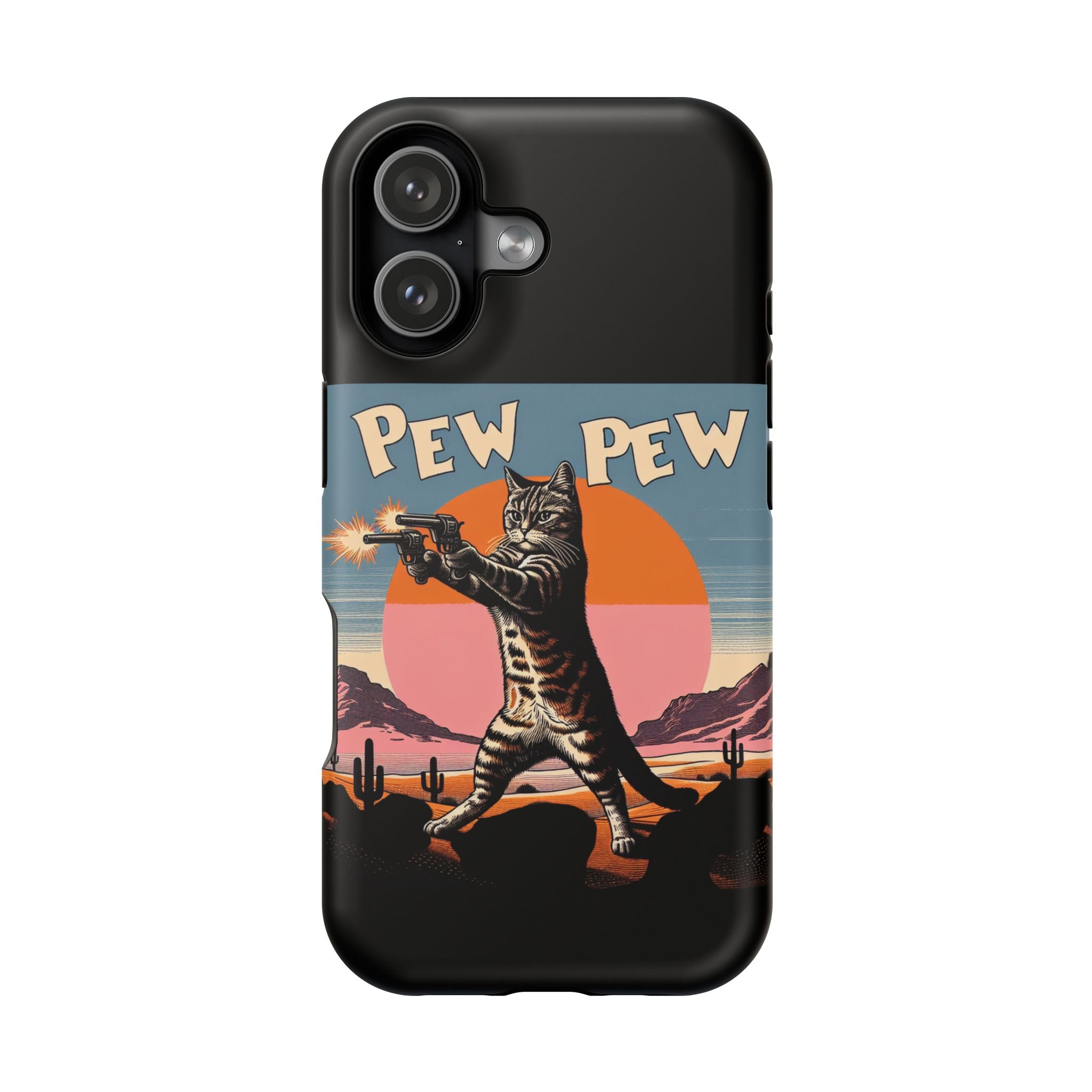 Impact Resistant Phone Case - Pew Pew Kitty