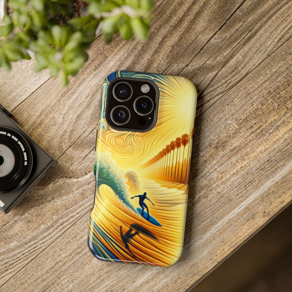 Surfing Impact Resistant Phone Case - Ocean Vibes, Phone Cover for Surfers, Beach Lovers
